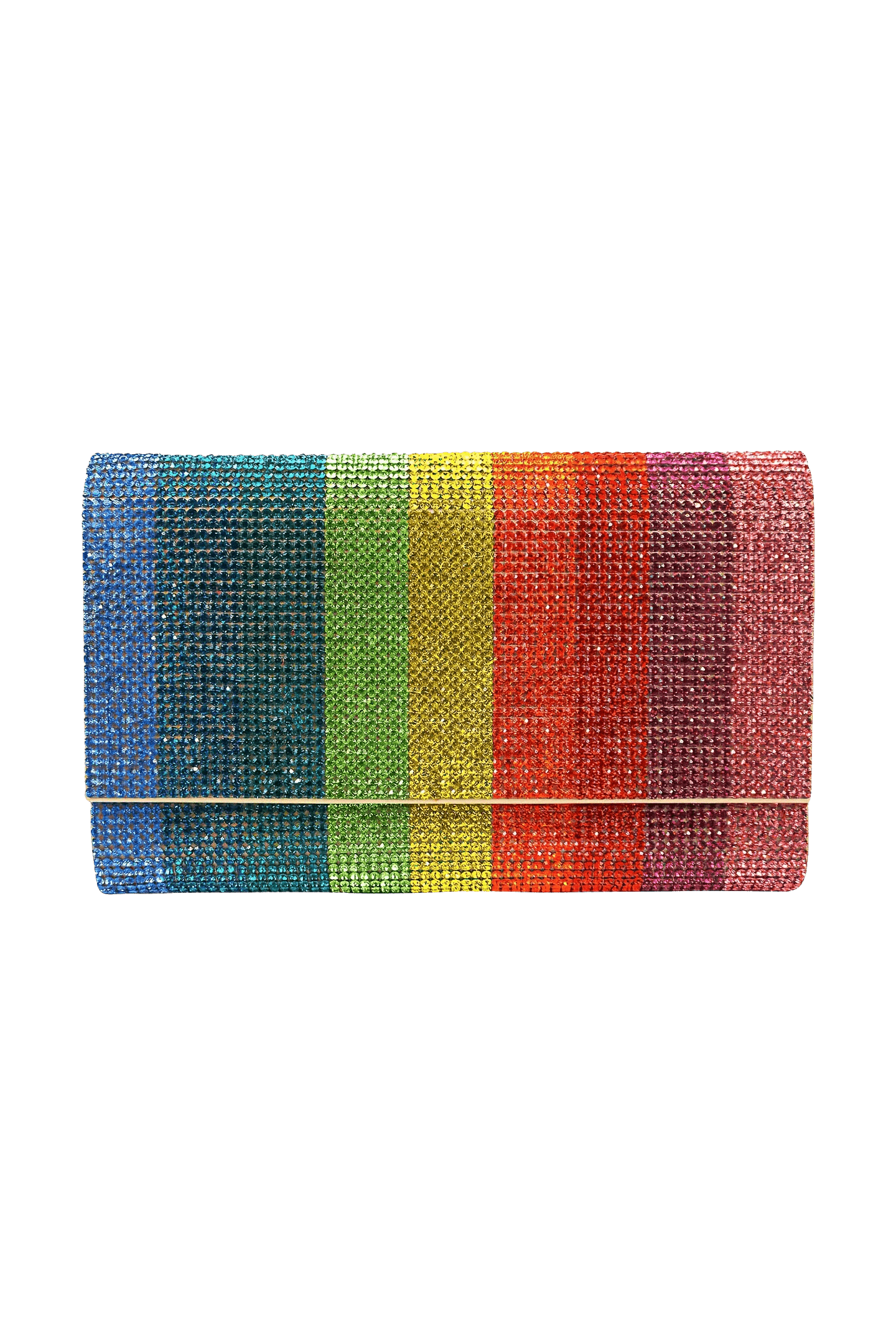 Judith Leiber Boutique Ritz Fizz Rainbow Crystal Clutch