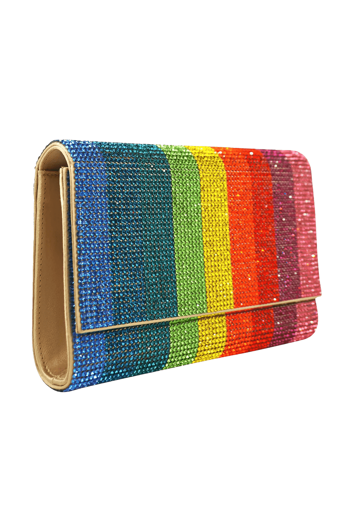 Judith Leiber Boutique Ritz Fizz Rainbow Crystal Clutch