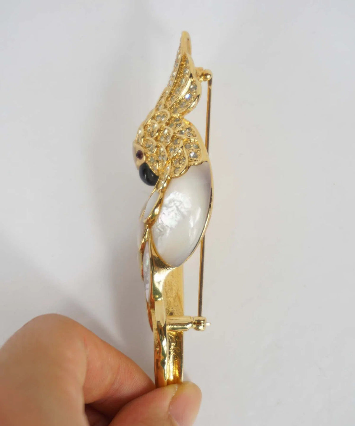 Judith Leiber Cockatiel Brooch