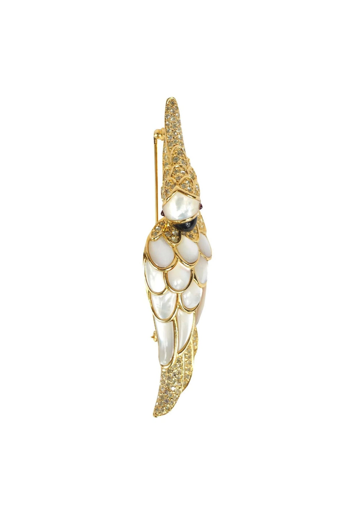 Judith Leiber Cockatiel Brooch