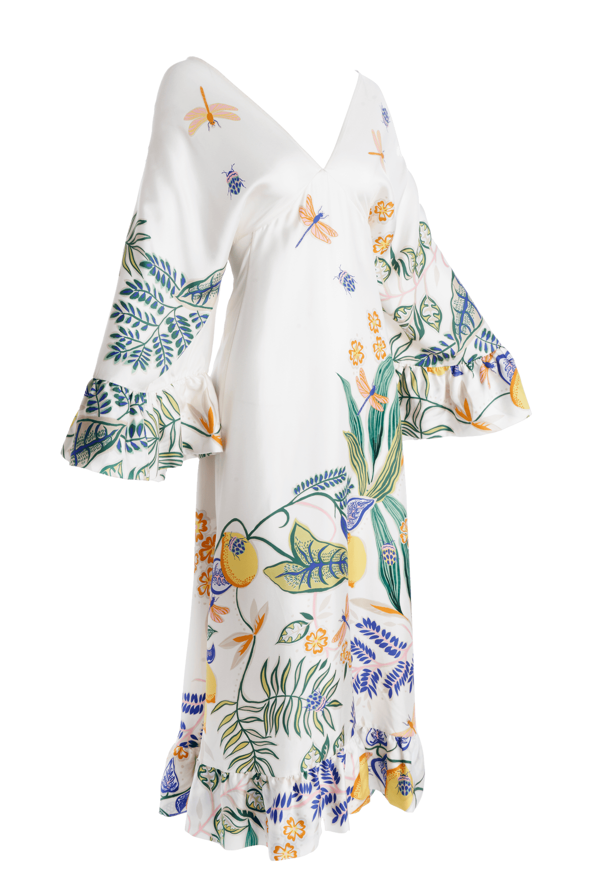 La Double J White Bug Print Dress