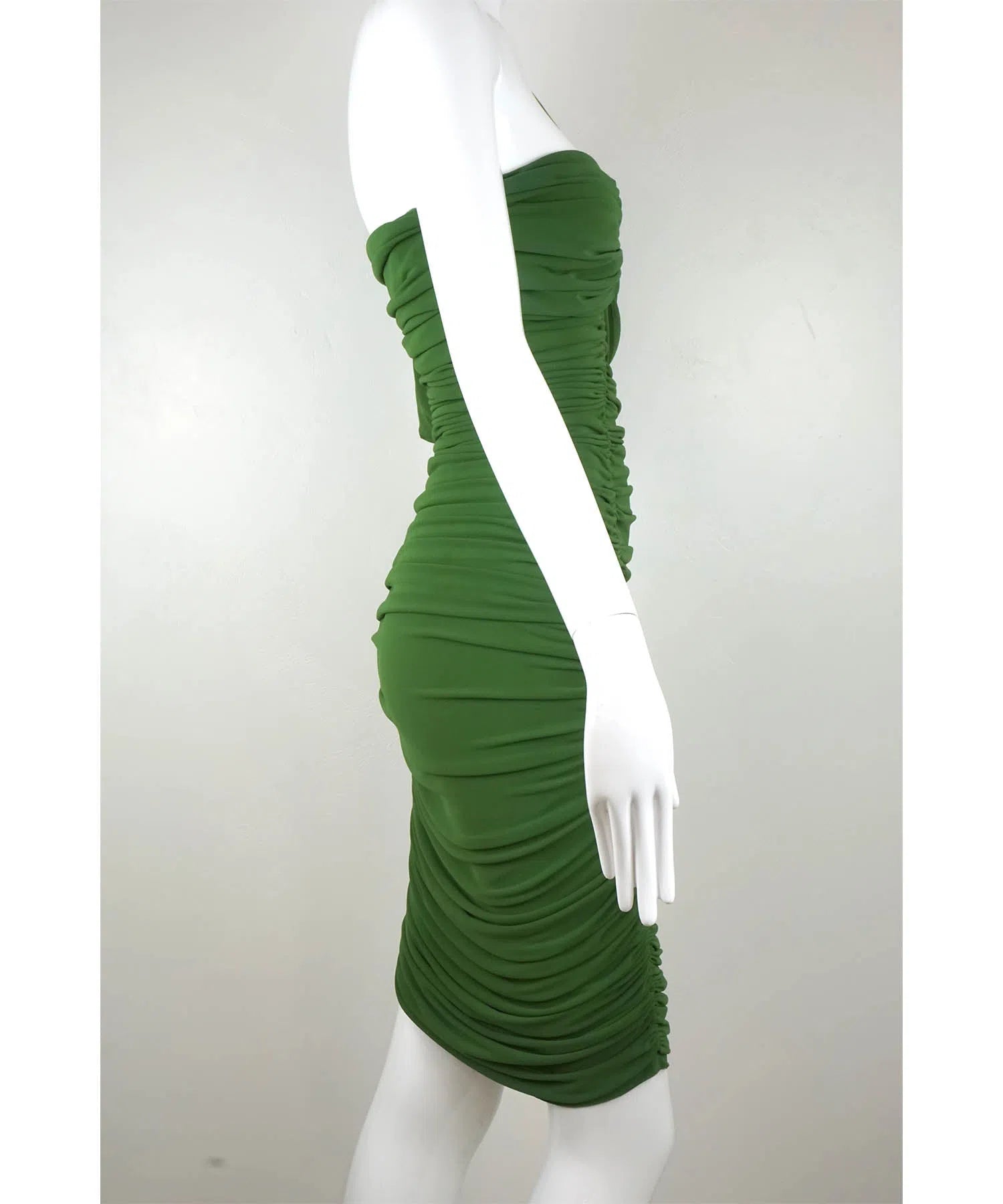 Lanvin Ruched Mesh One Shoulder Bodycon Dress - Foxy Couture Carmel Lanvin Ruched Mesh One Shoulder Bodycon Dress - Foxy Couture Carmel
