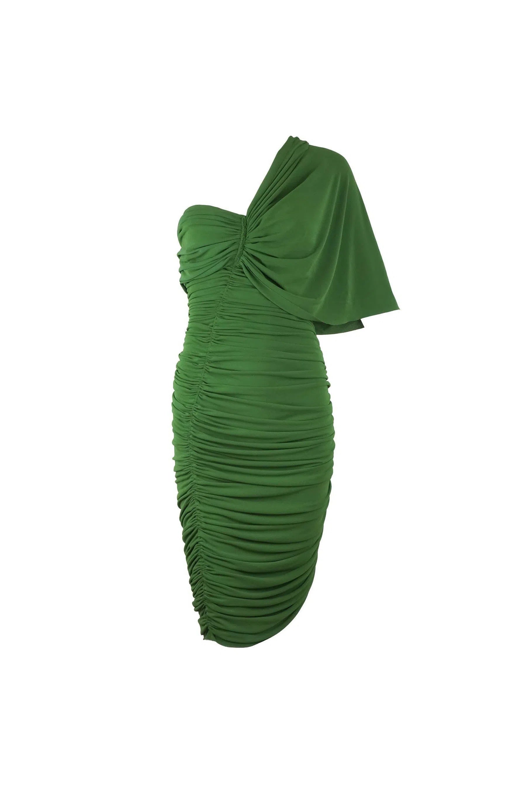 Lanvin Ruched Mesh One Shoulder Bodycon Dress - Foxy Couture Carmel Lanvin Ruched Mesh One Shoulder Bodycon Dress - Foxy Couture Carmel
