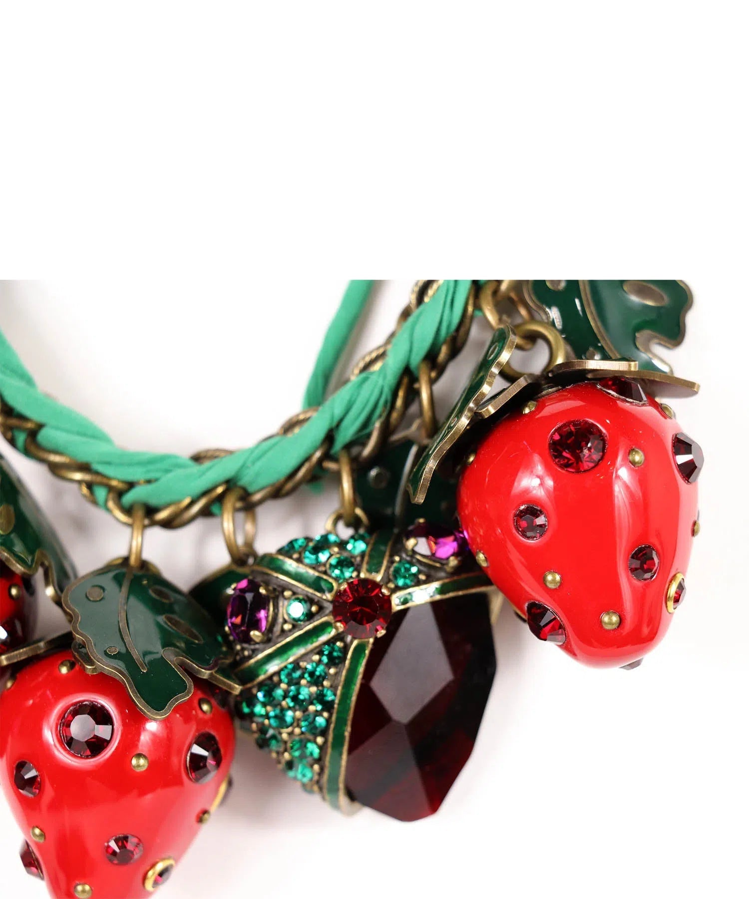 Lanvin Strawberry & Pearl Necklace - Foxy Couture Carmel