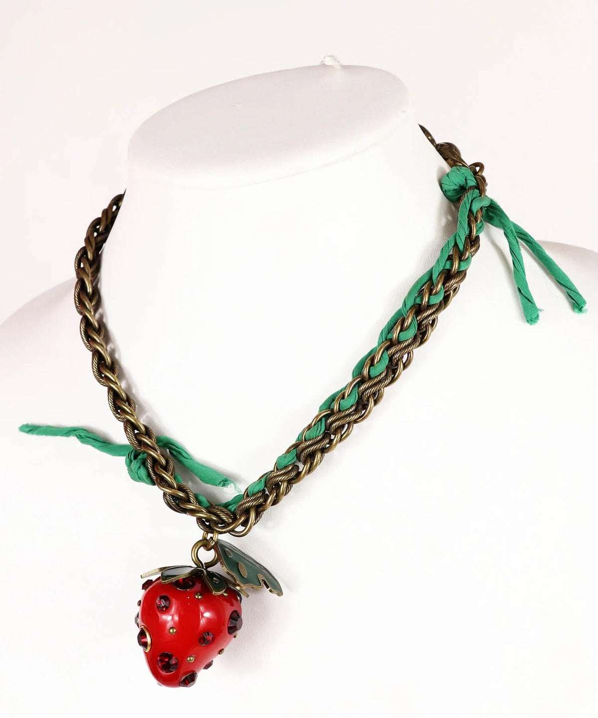 Lanvin Strawberry Pendant Necklace