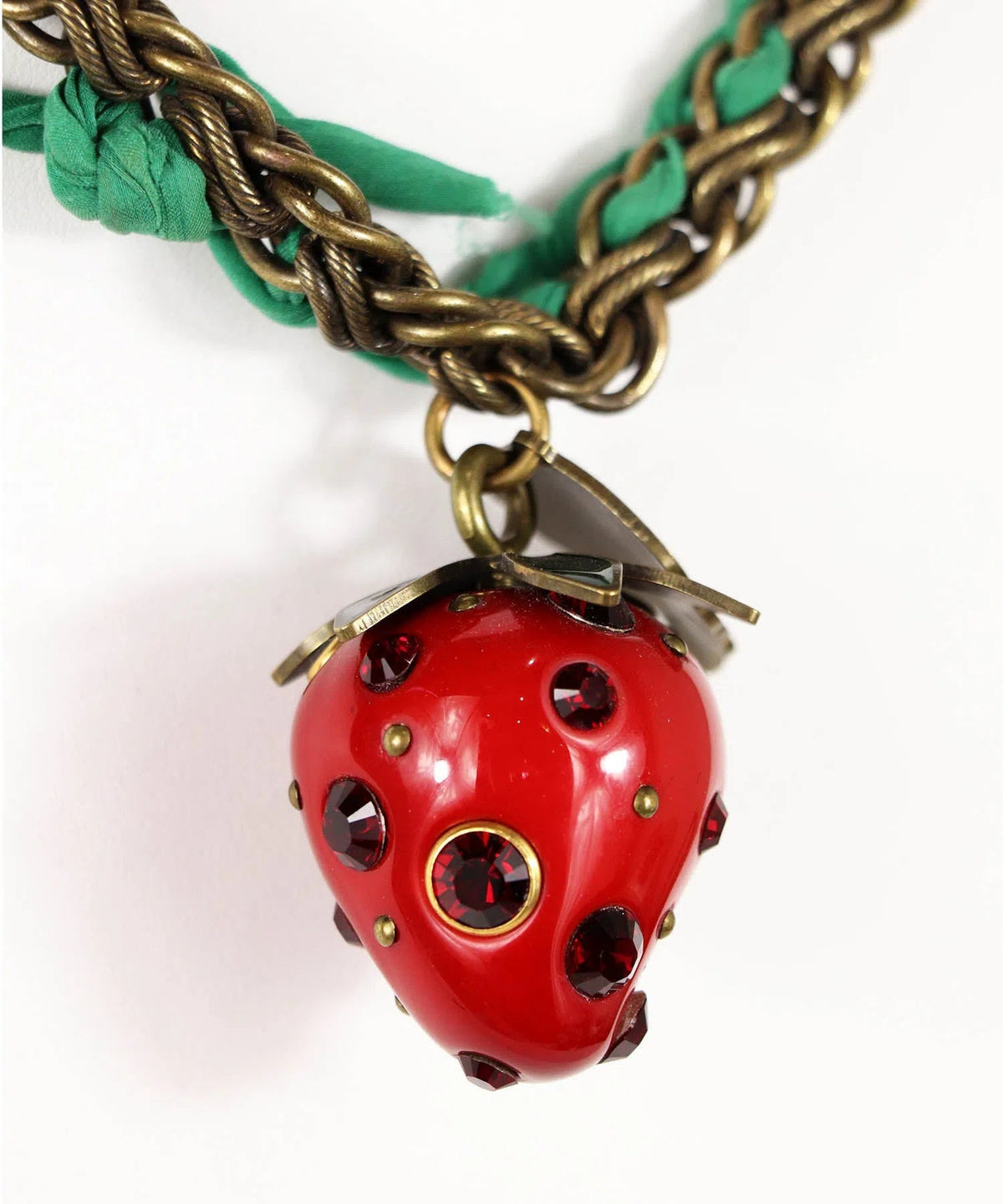 Lanvin Strawberry Pendant Necklace