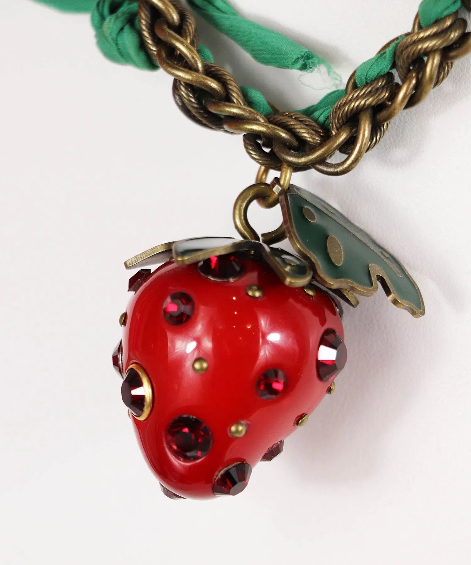 Lanvin Strawberry Pendant Necklace