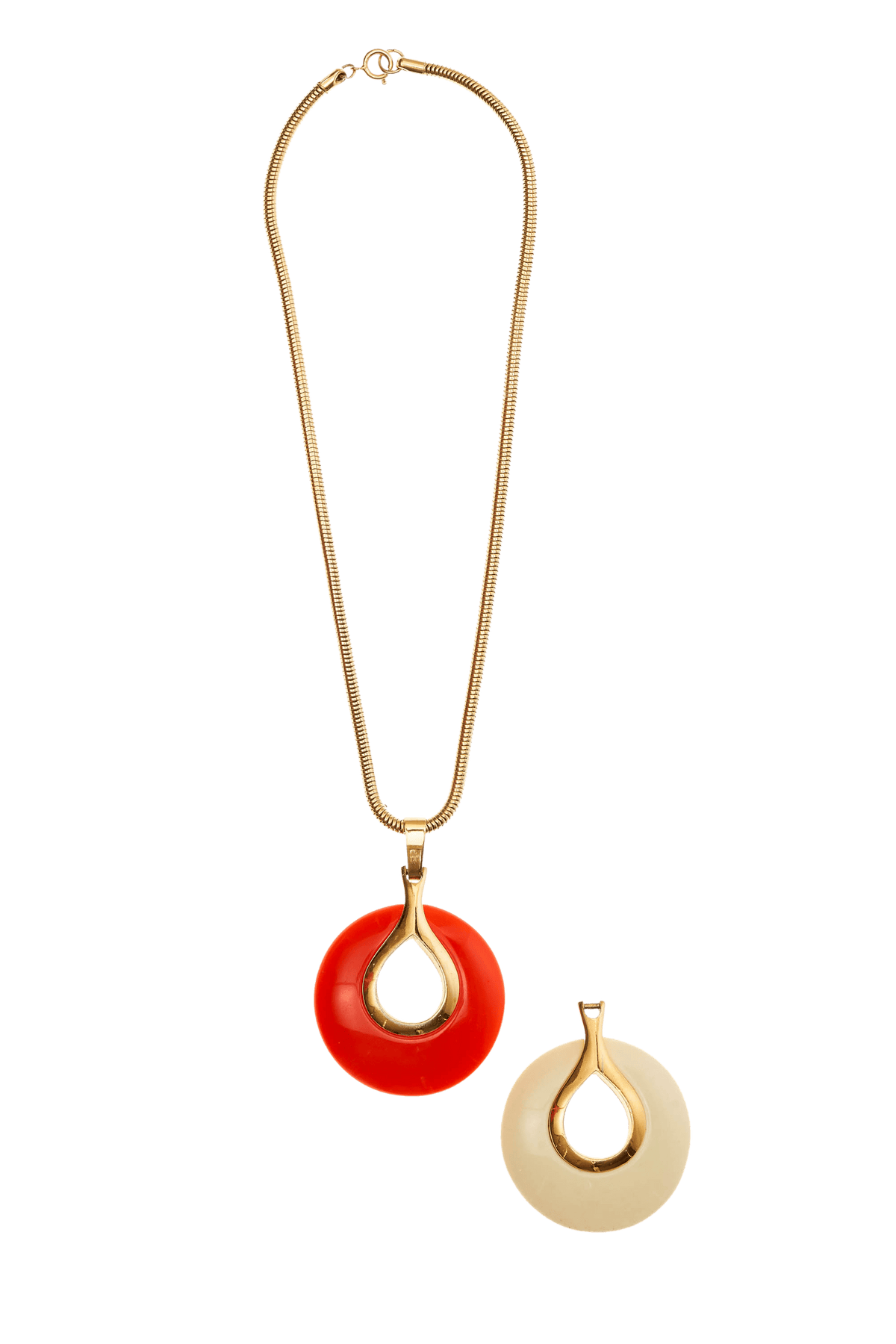 Lanvin Vintage Interchangeable Pendant Necklace