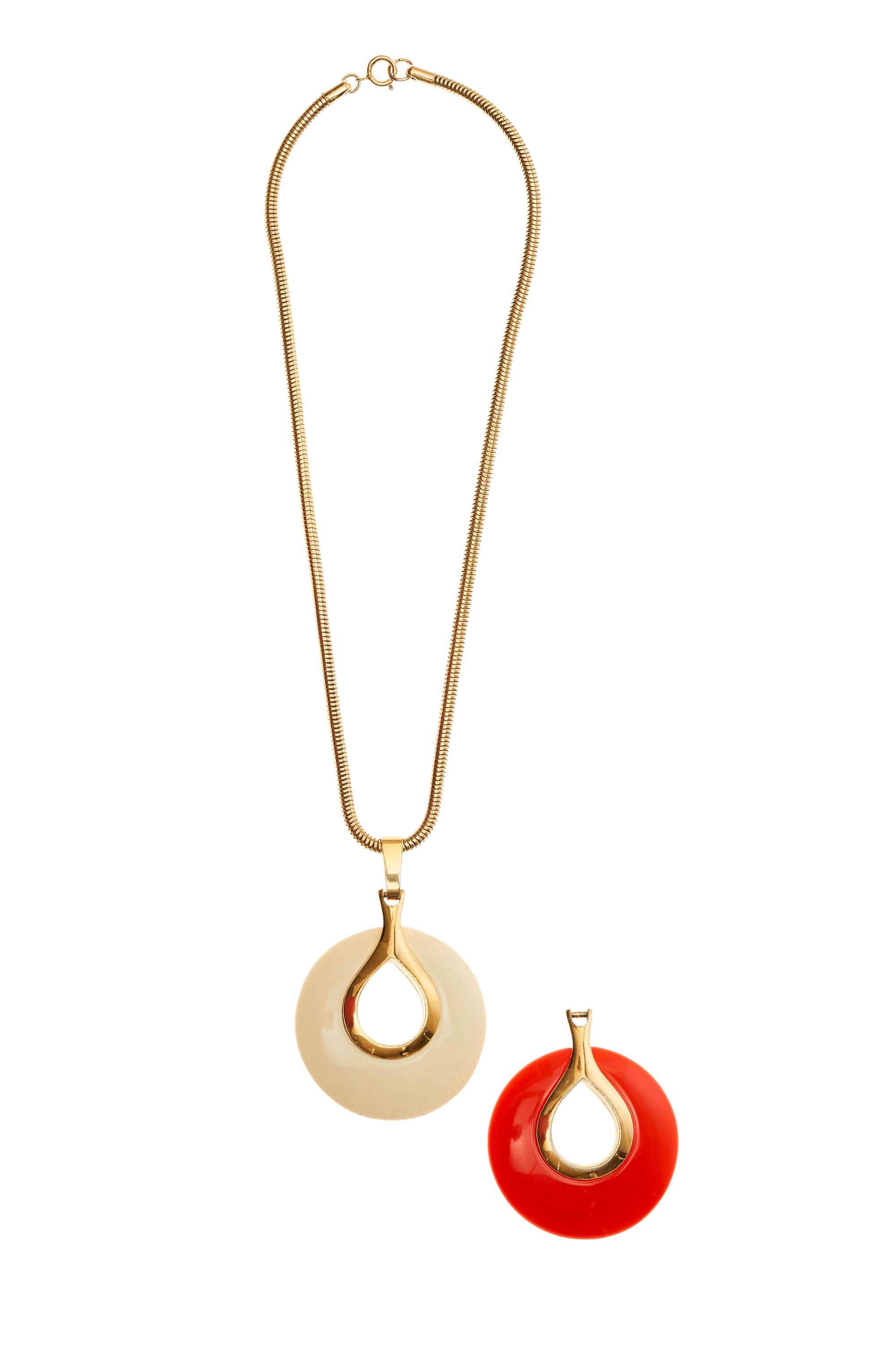 Lanvin Vintage Interchangeable Pendant Necklace