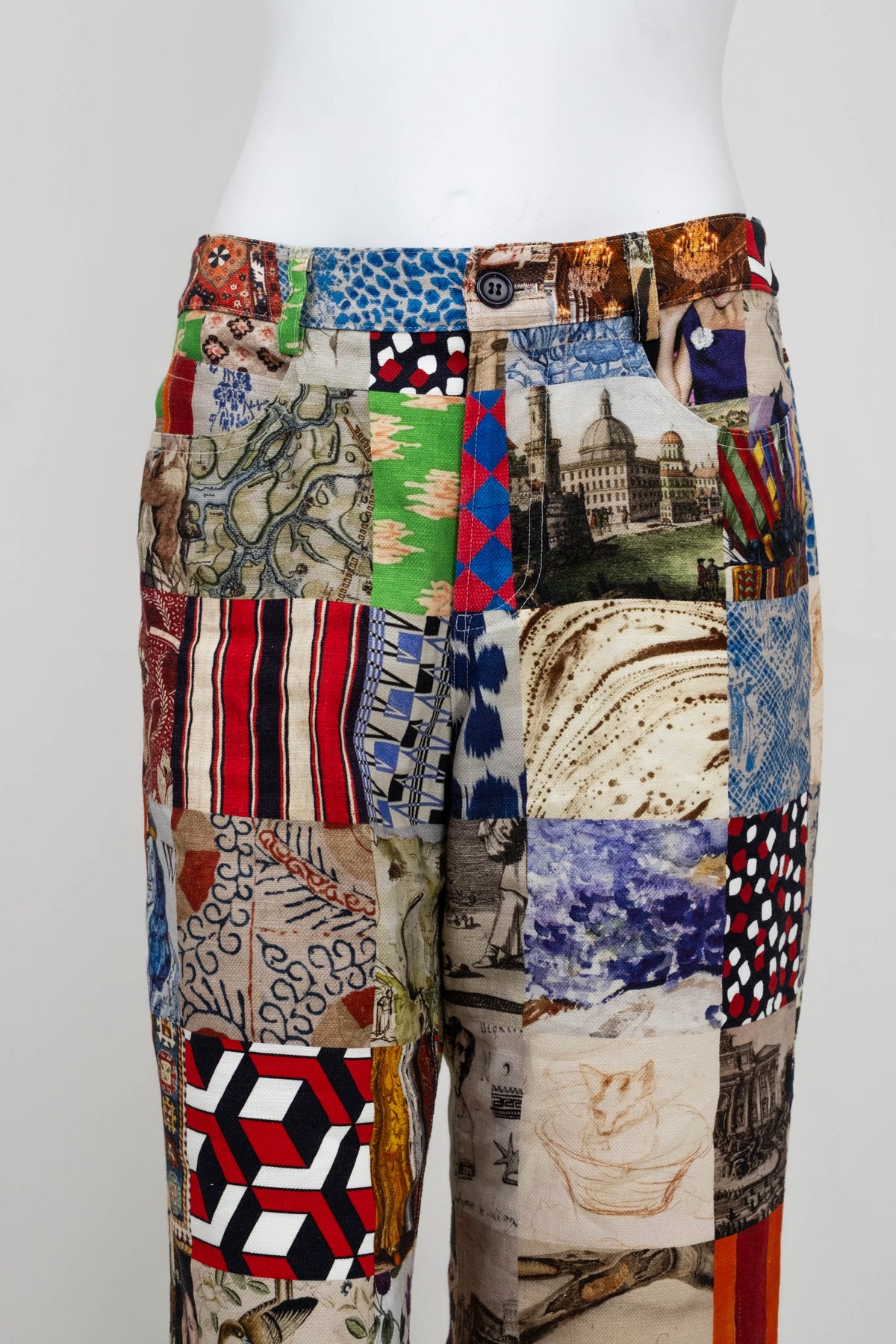Libertine Multi-color Patchwork Bloomsbury Collage Pants