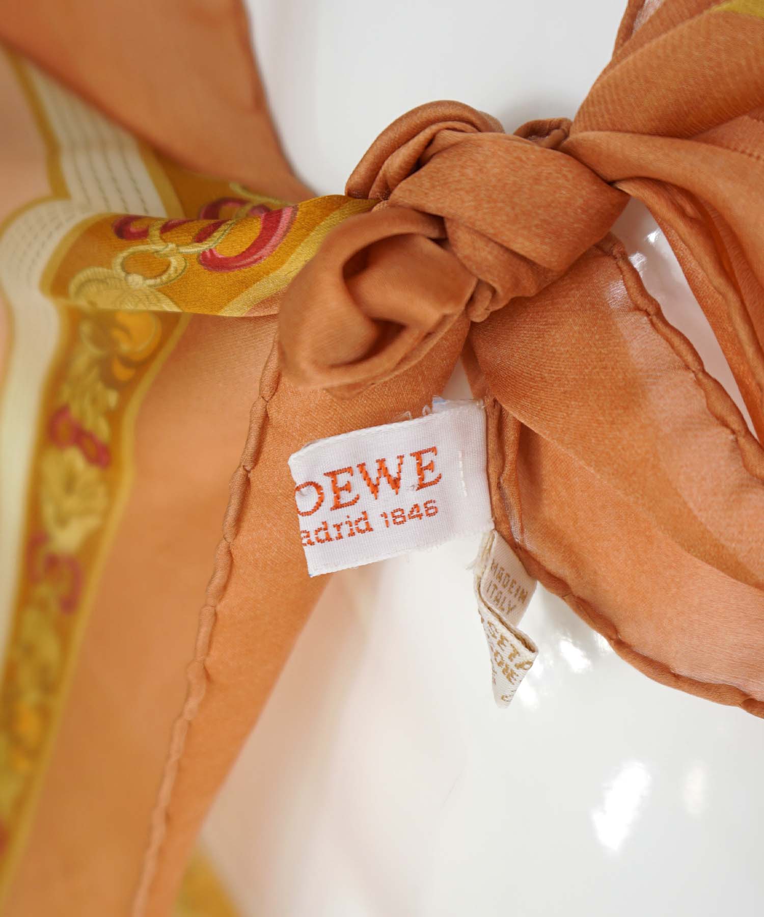 Loewe Silk Floral Scarf - Foxy Couture Carmel