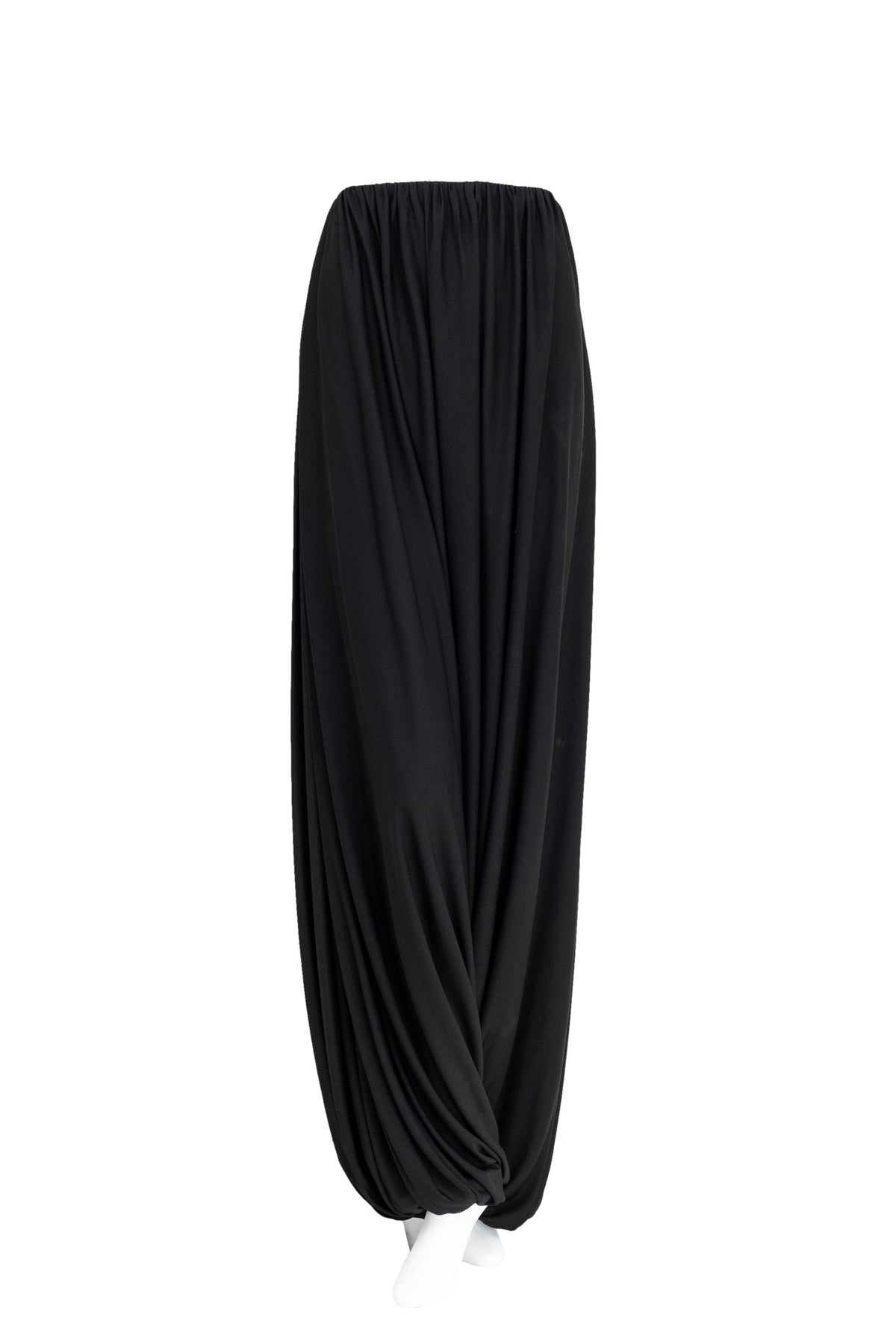 Loewe Size 44/10  Black Rayon Matte Jersey Baloon Pants NWT