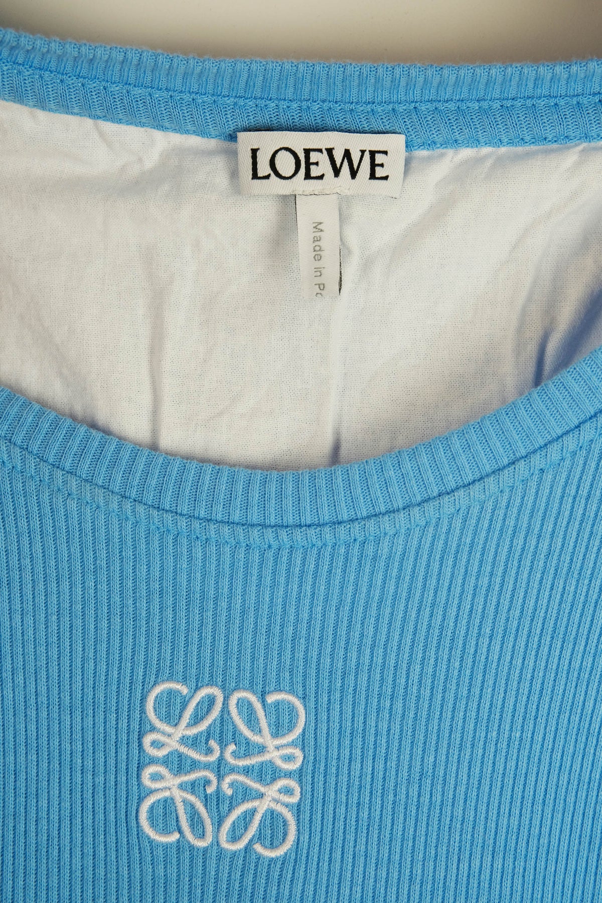 Loewe Sky Blue Anagram Jersey Tank Dress Size Small