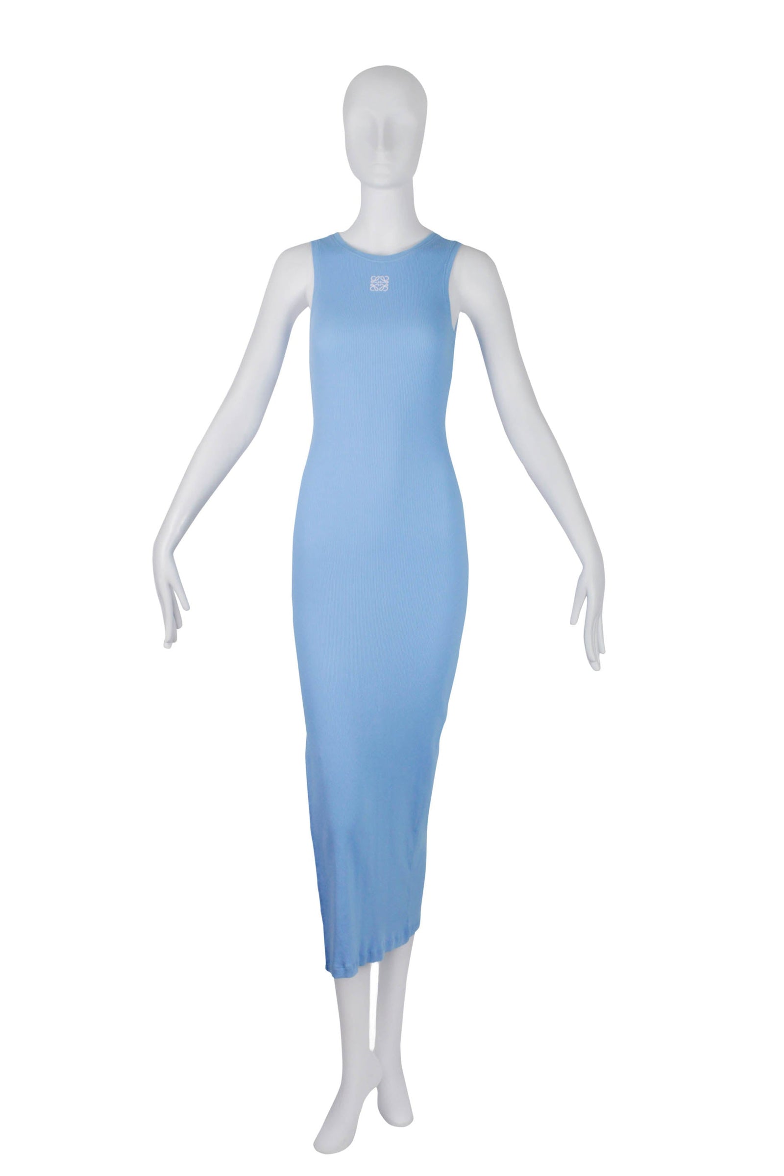 Loewe Sky Blue Anagram Jersey Tank Dress Size Small
