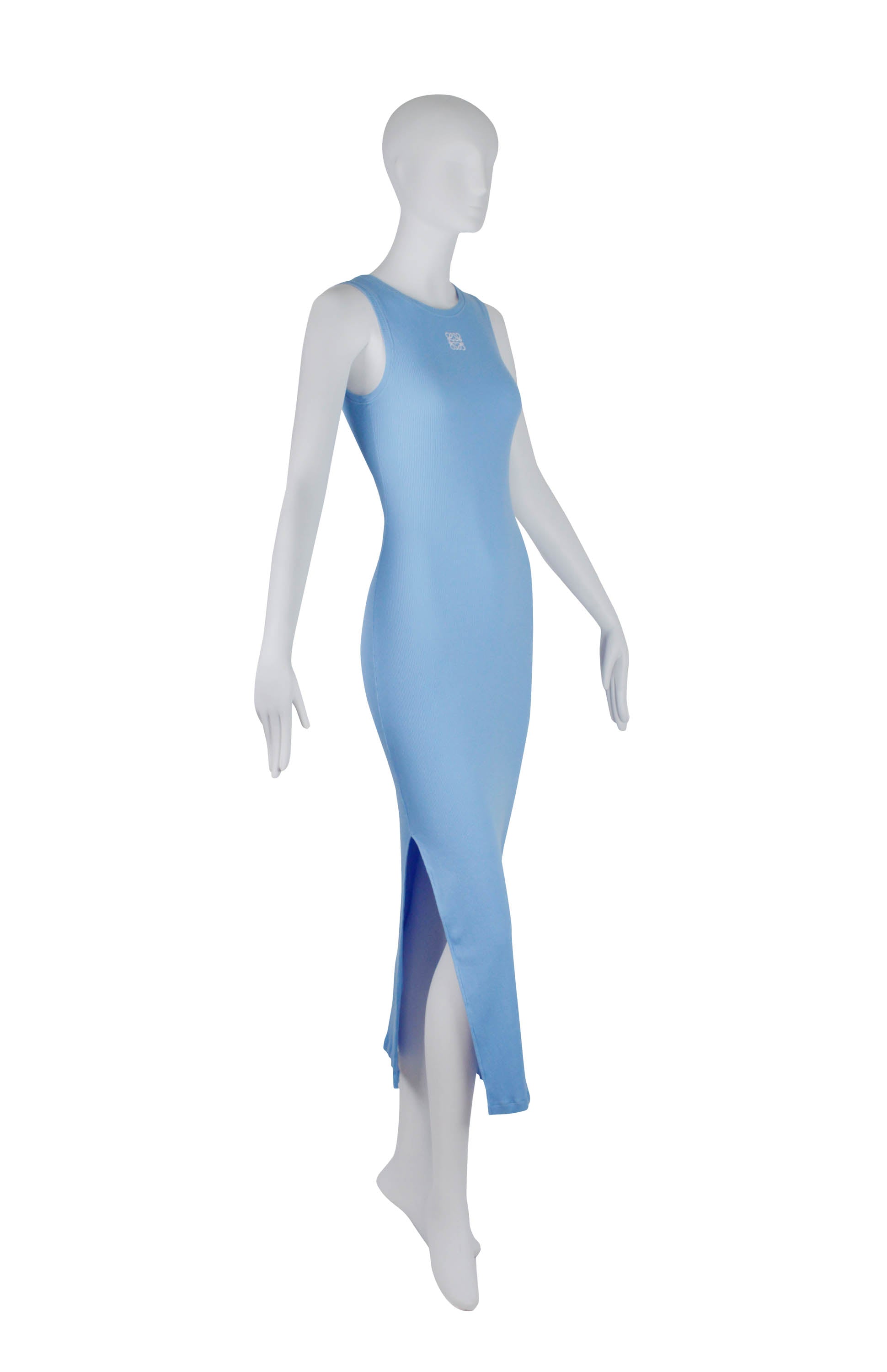 ralph lauren long blue dress LOEWE - Pleated Dress In Cotton Blend for Woman - 32