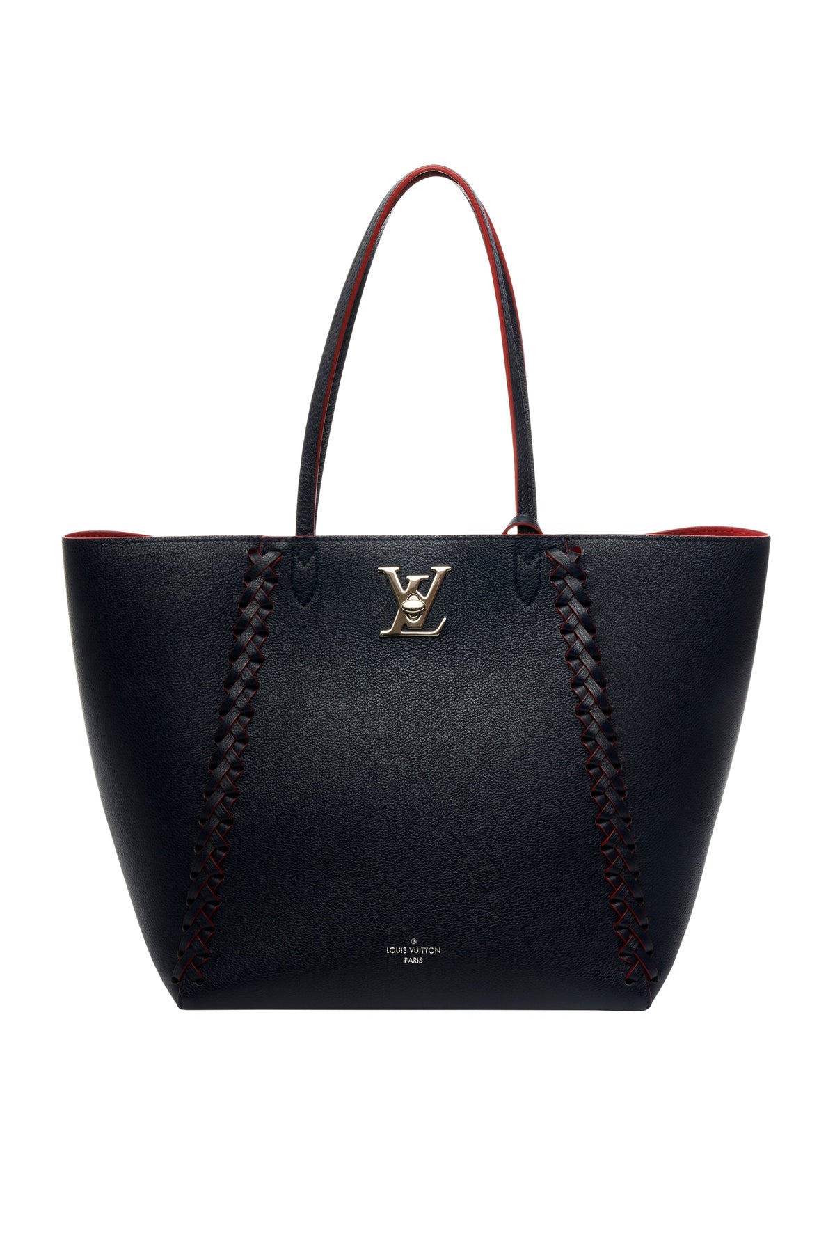 Louis Vuitton Navy Rouge Lock Me Cabas Tote