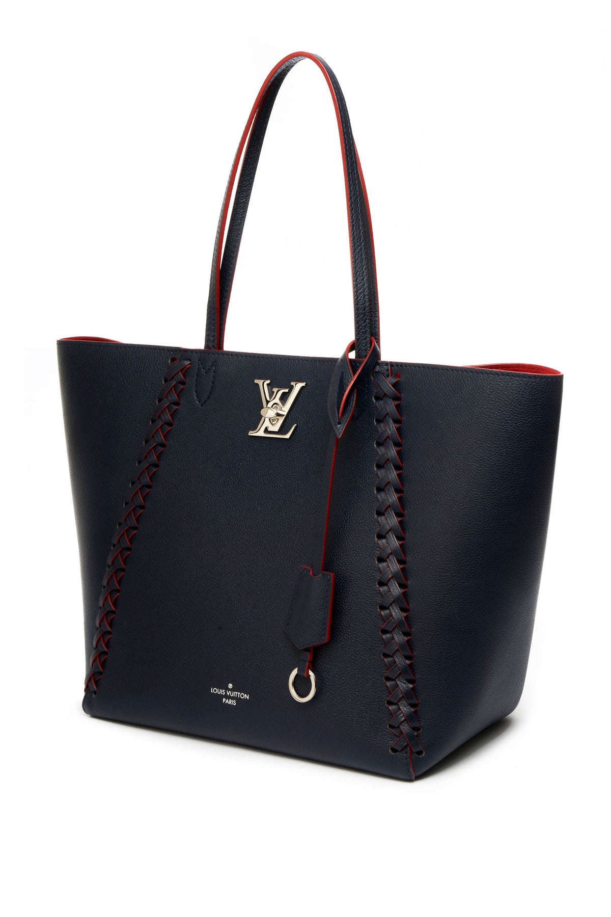 Louis Vuitton Navy Rouge Lock Me Cabas Tote