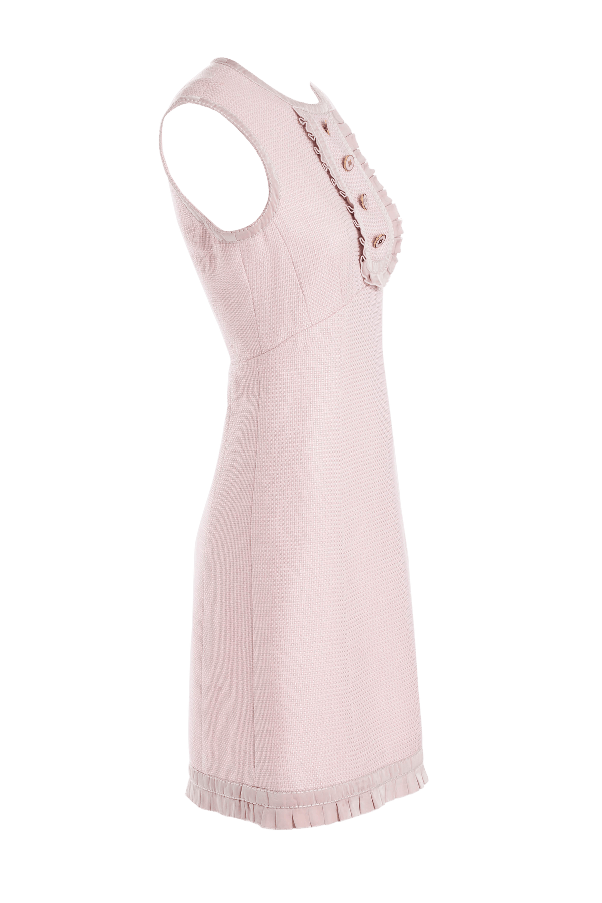 Louis Vuitton Pink A Line Sleeveless Dress Size 40