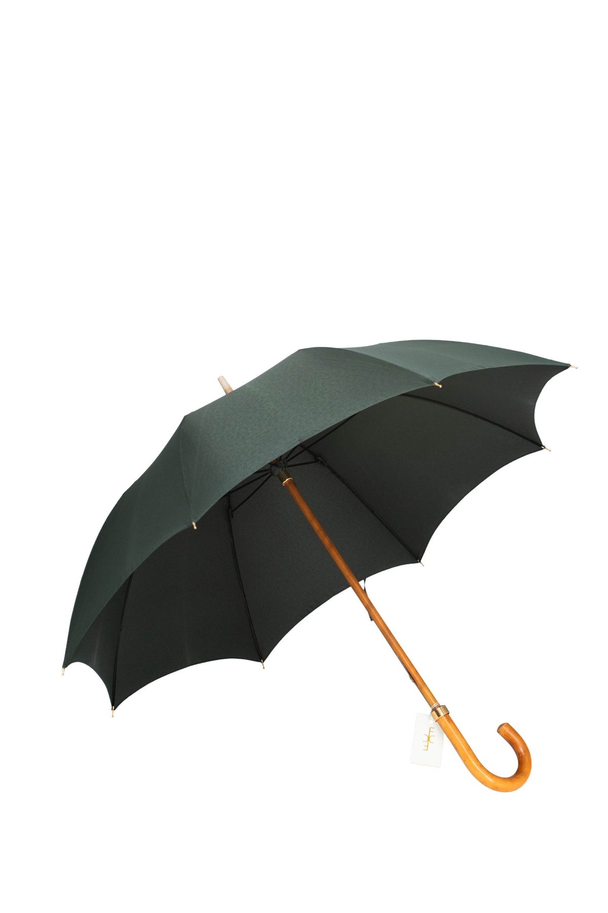 Louis Vuitton Green Taiga Umbrella With Wood Handle
