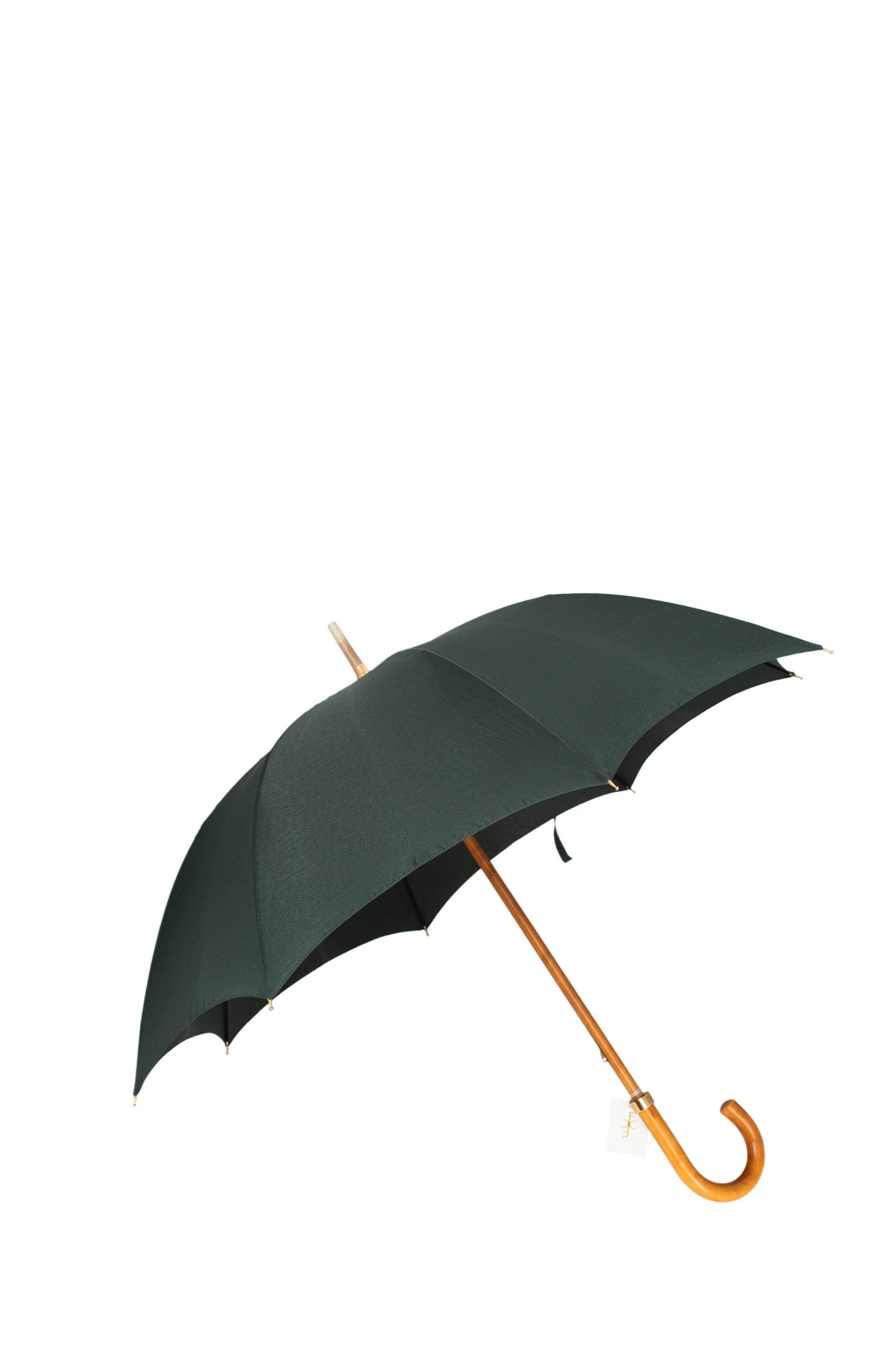 Louis Vuitton Green Taiga Umbrella With Wood Handle