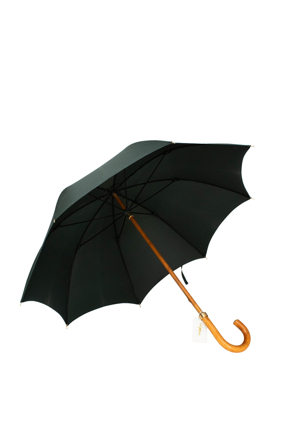 Louis Vuitton Green Taiga Umbrella With Wood Handle