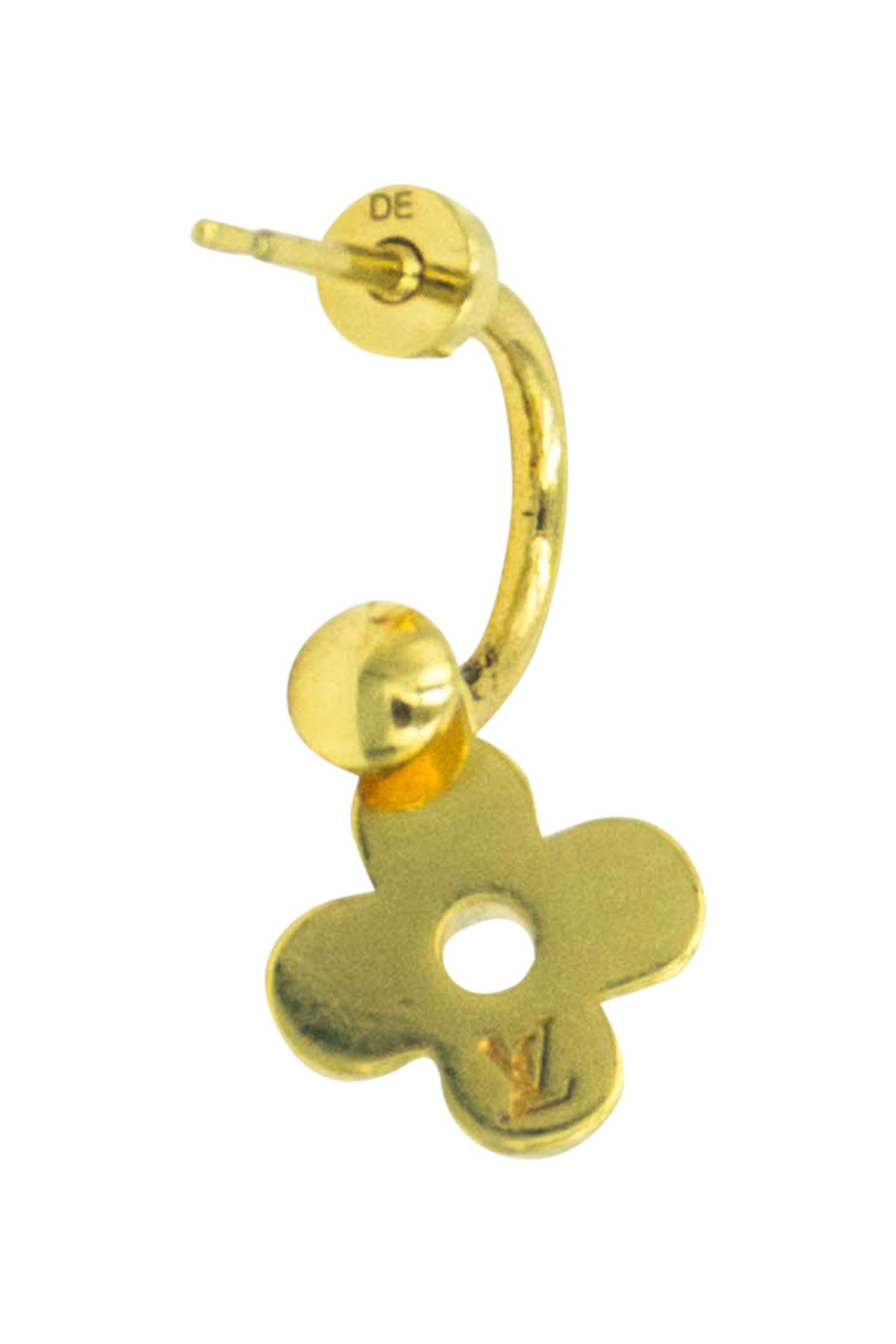Louis Vuitton Blooming Monogram and Star Earrings 18k Gold