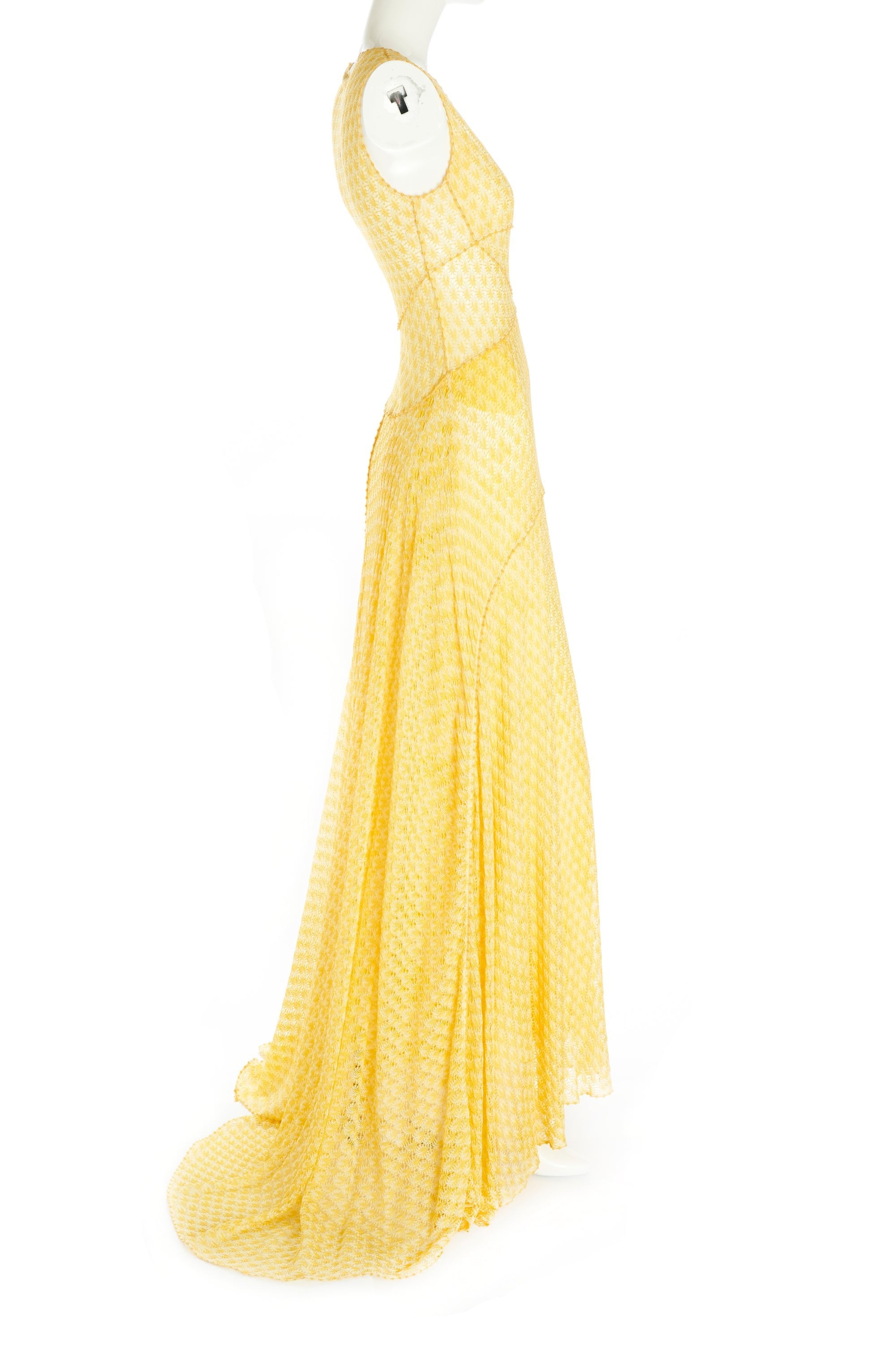 Missoni Yellow Gown Size 40