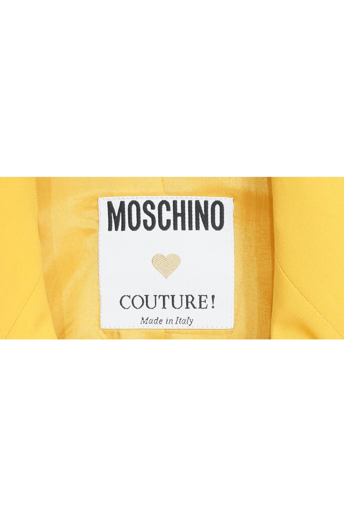 Moschino Couture "Let's Keep Fashion Tidy" Size 8 - Foxy Couture Carmel