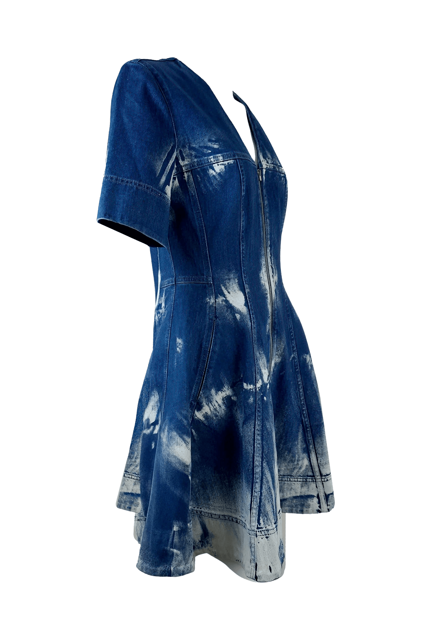 Stella McCartney Tie Dye Denim Dress - Foxy Couture Carmel