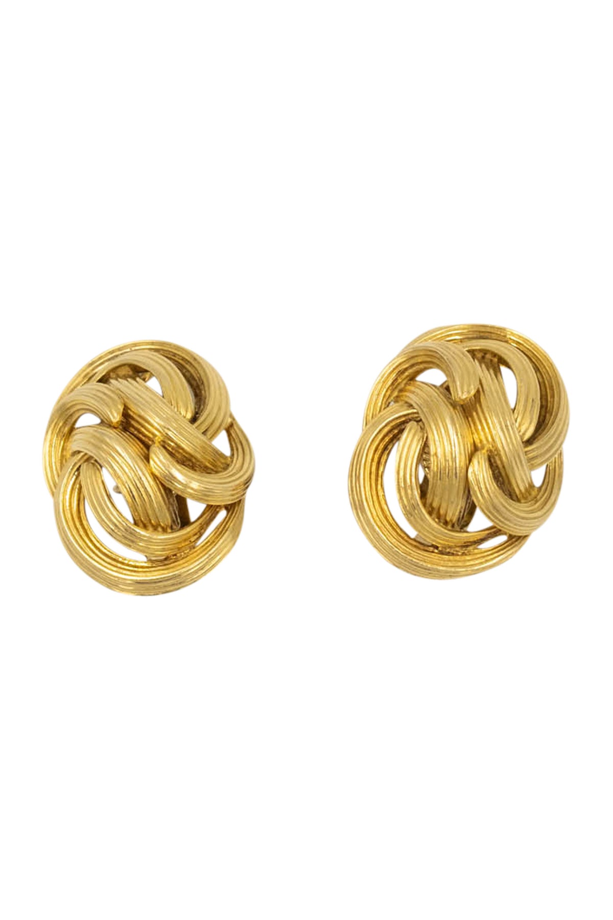 Tiffany & Co. By Angela Cummings 18k Gold Knot Clip Earrings 1970's