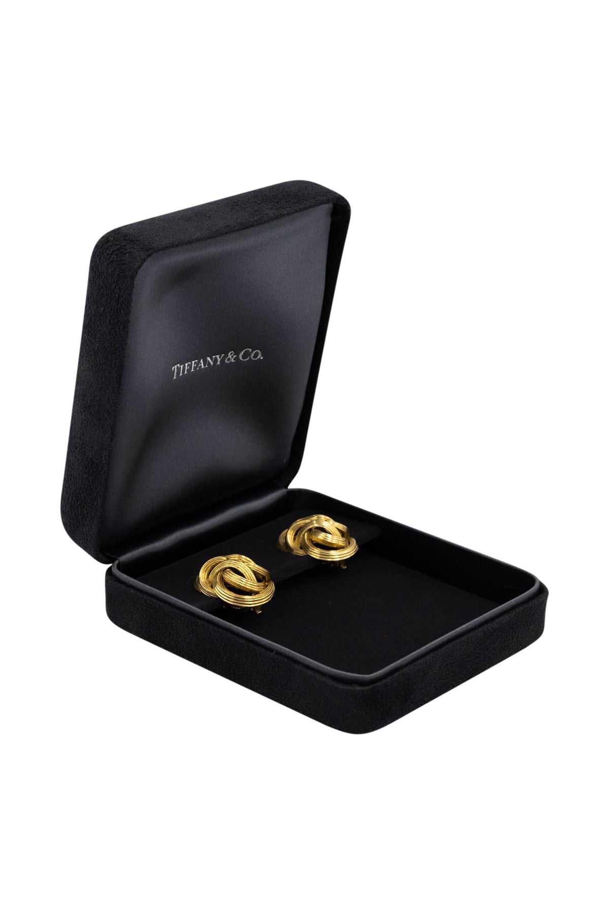 Tiffany & Co. By Angela Cummings 18k Gold Knot Clip Earrings 1970's
