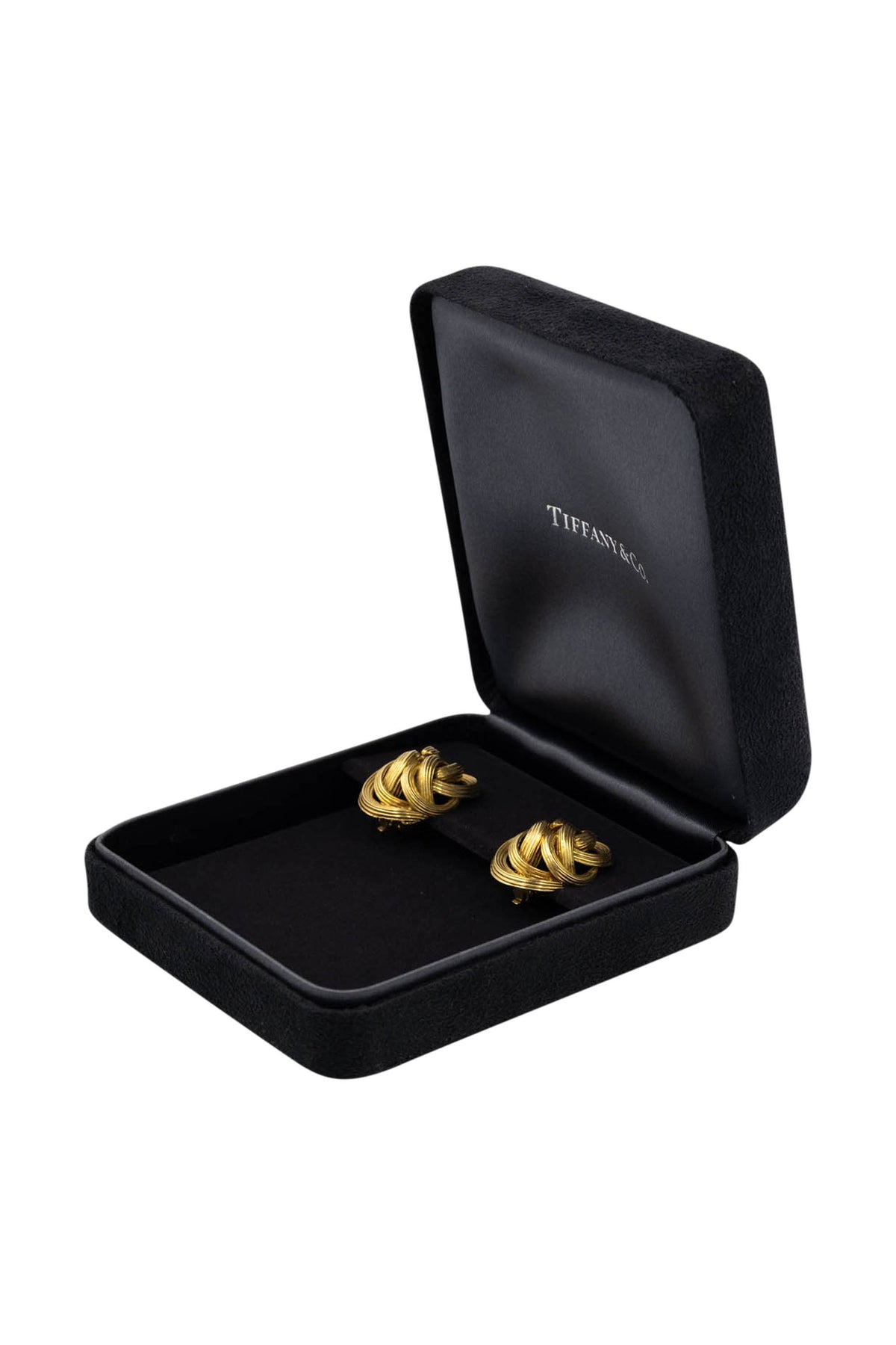 Tiffany & Co. By Angela Cummings 18k Gold Knot Clip Earrings 1970's