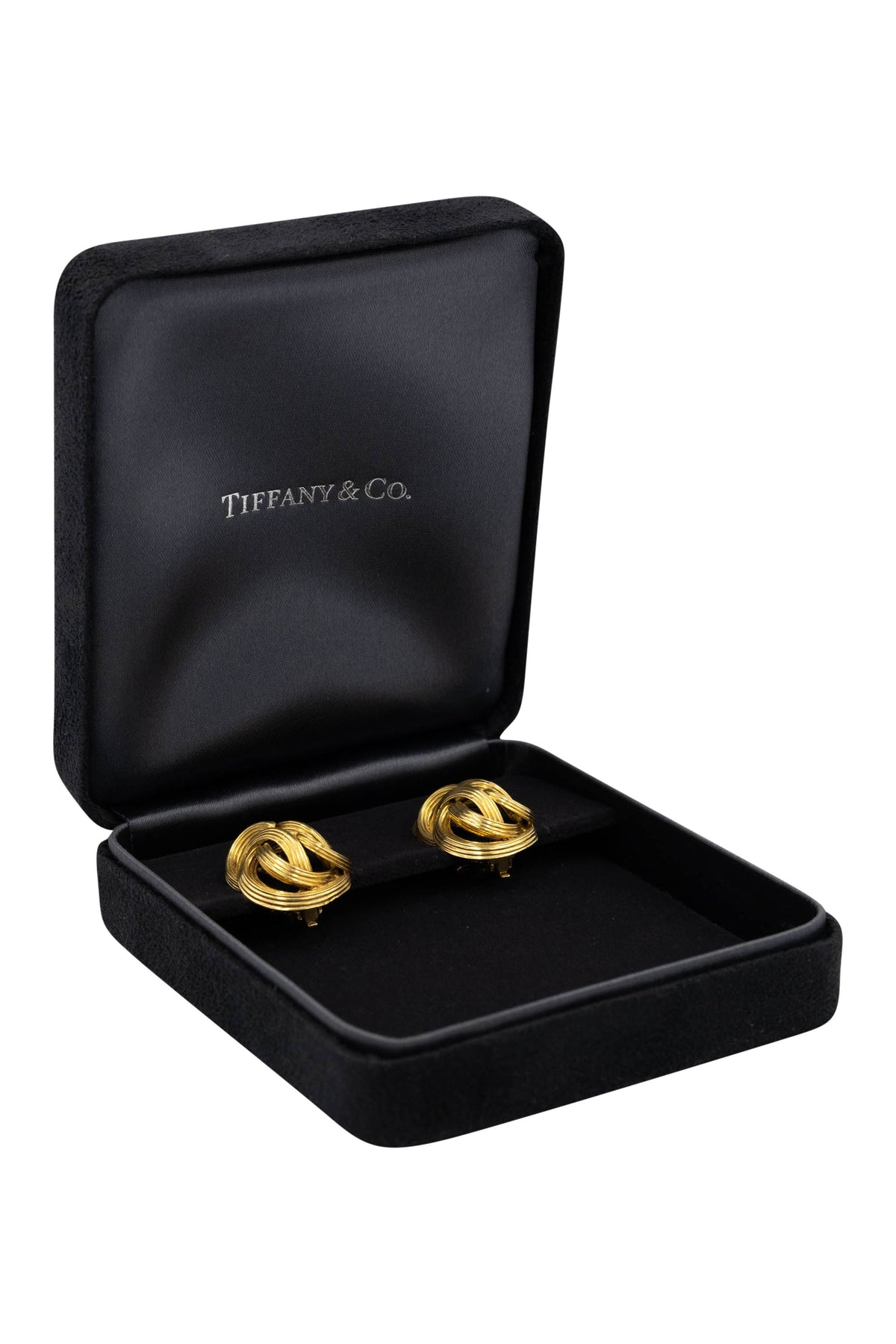 Tiffany & Co. By Angela Cummings 18k Gold Knot Clip Earrings 1970's