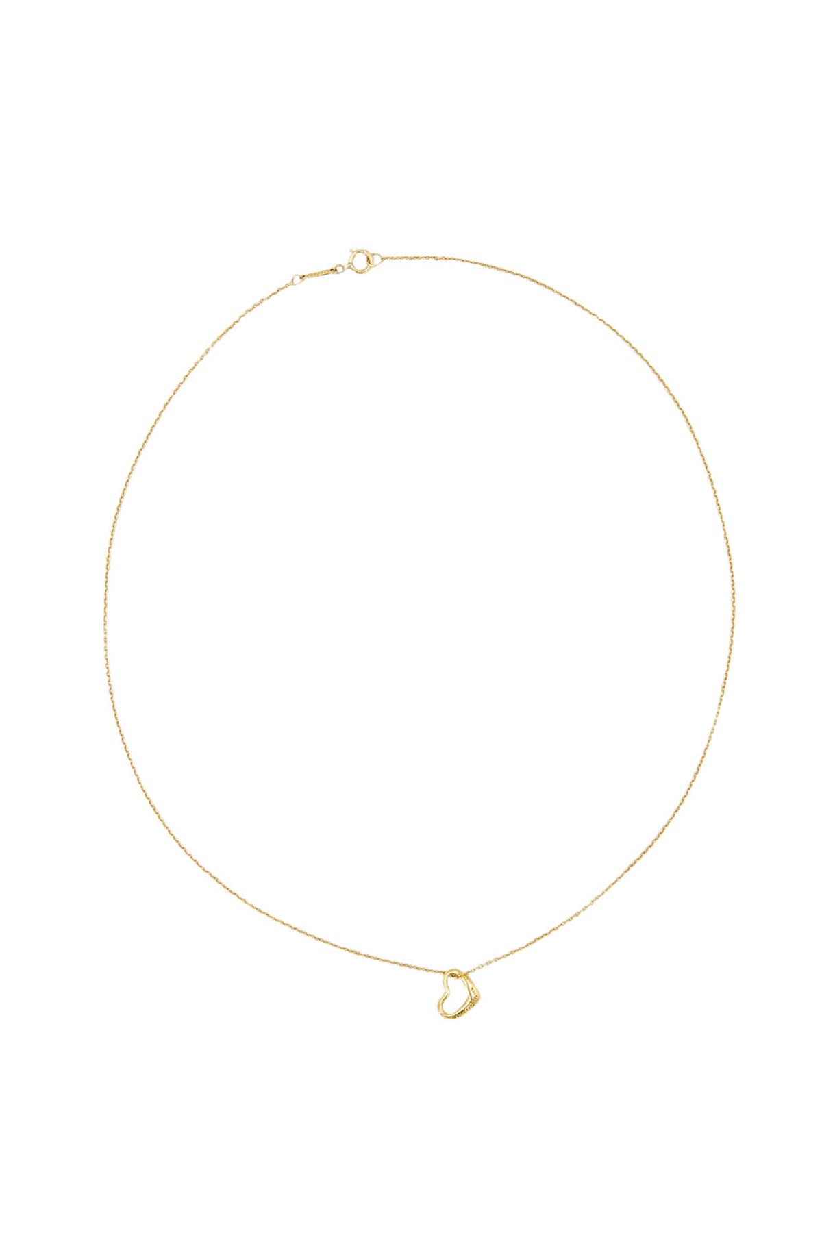 Tiffany & Co. Elsa Peretti 18k Gold Open Heart Necklace