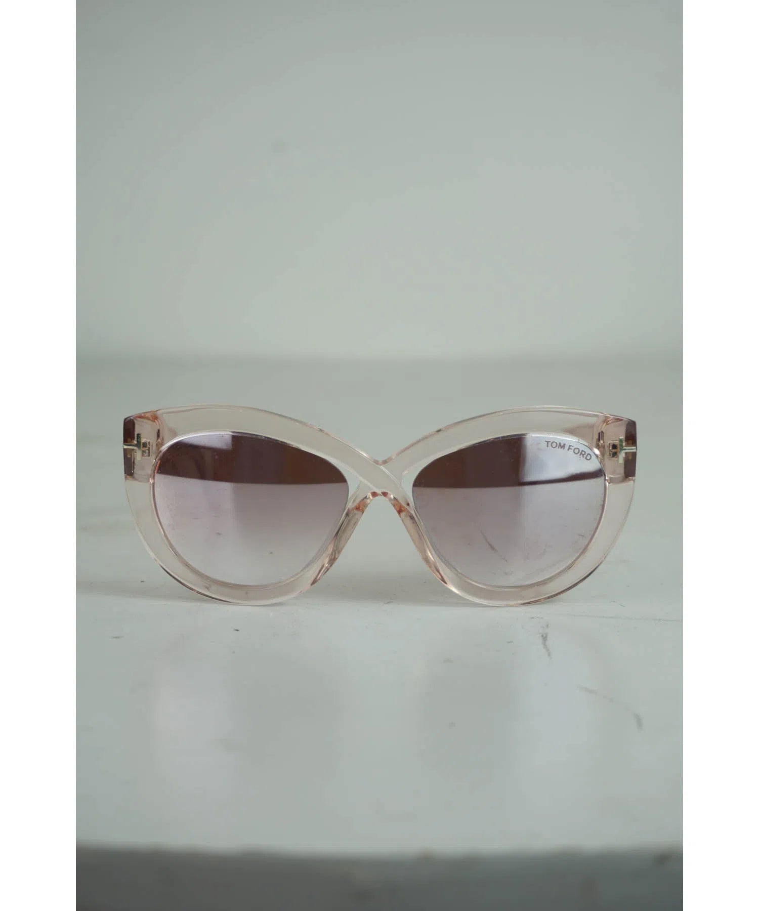 Tom Ford Pink Mirrored Cat Eye Sunglasses