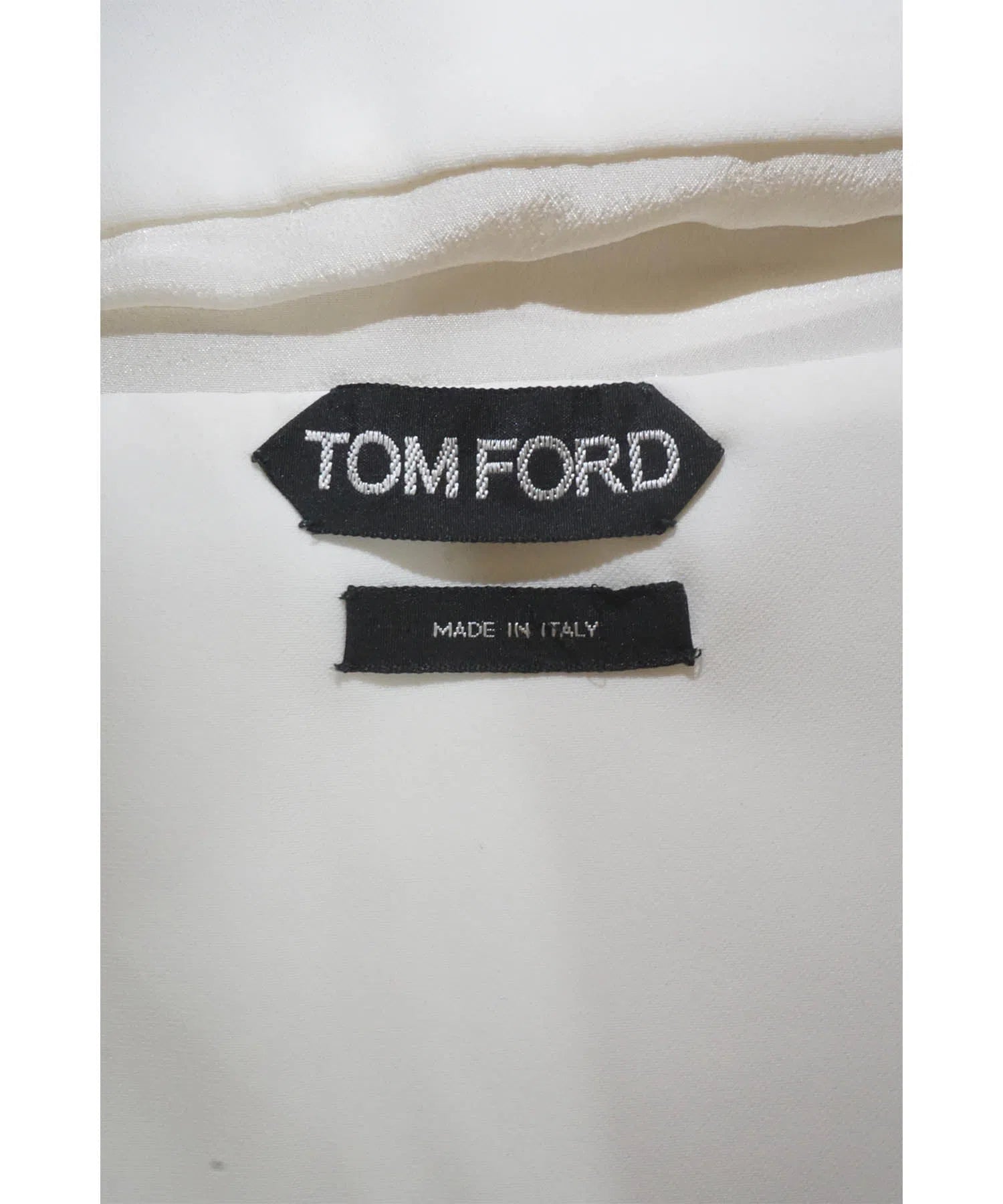 Tom Ford Shredded Silk Bandeau Top - Foxy Couture Carmel