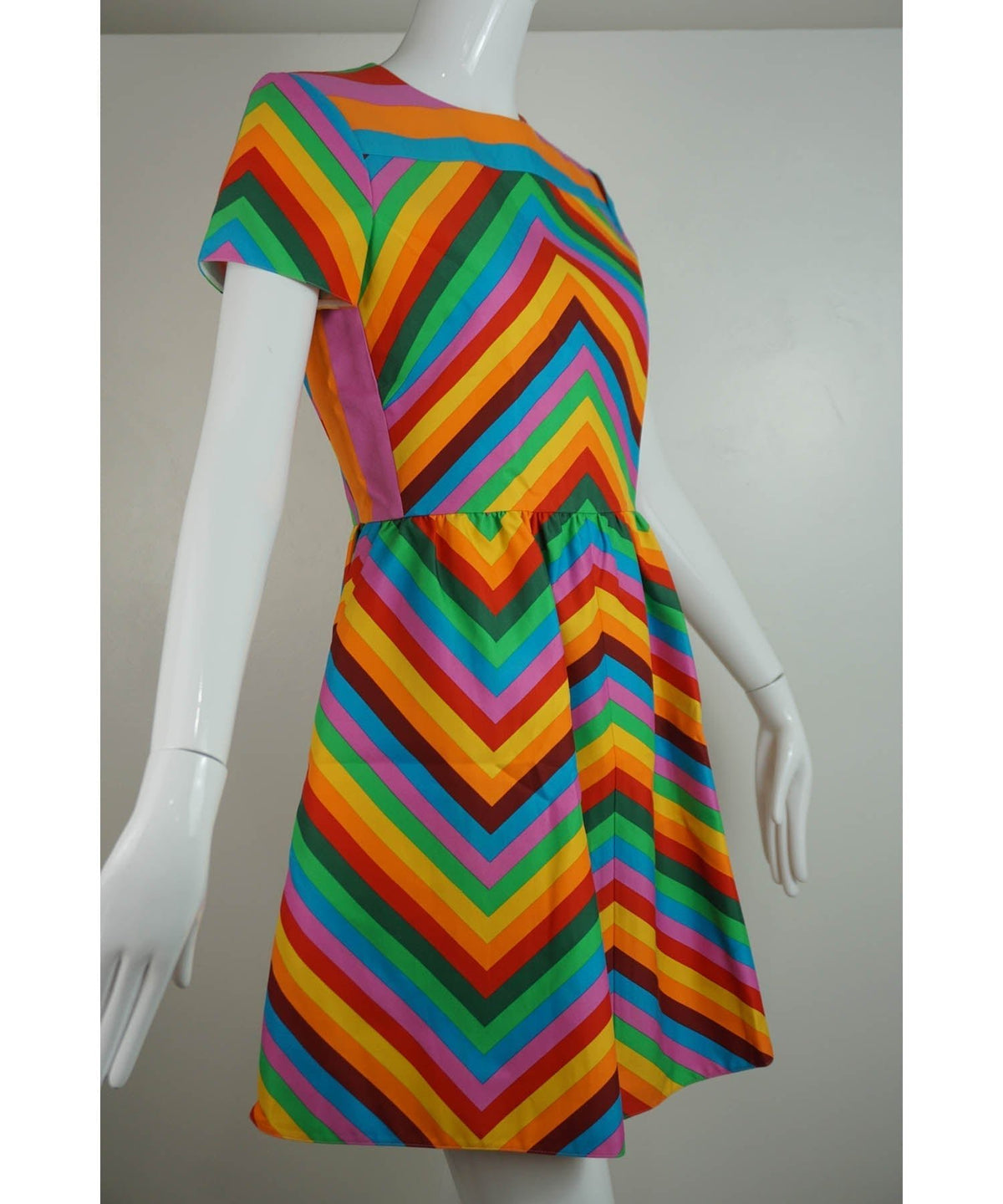 Valentino 1973 Archival Print Rainbow Dress 2015