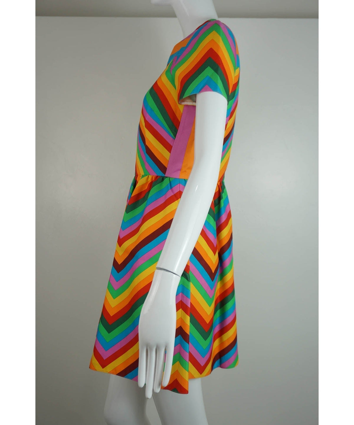 Valentino 1973 Archival Print Rainbow Dress 2015