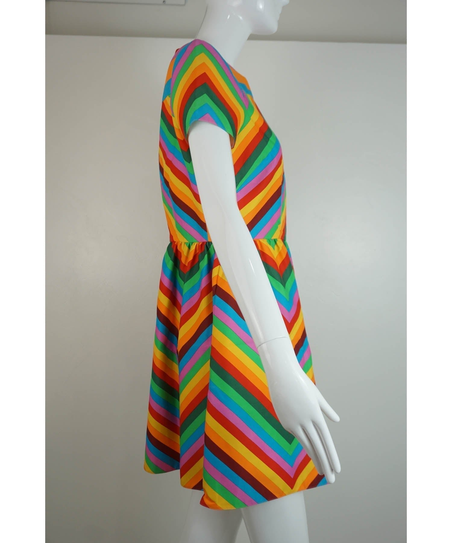 valentino rainbow sequin dress The Terrier and Lobster: Rainbow of the Week: Valentino Resort 2015 Chevron Sequin Rainbow Dress