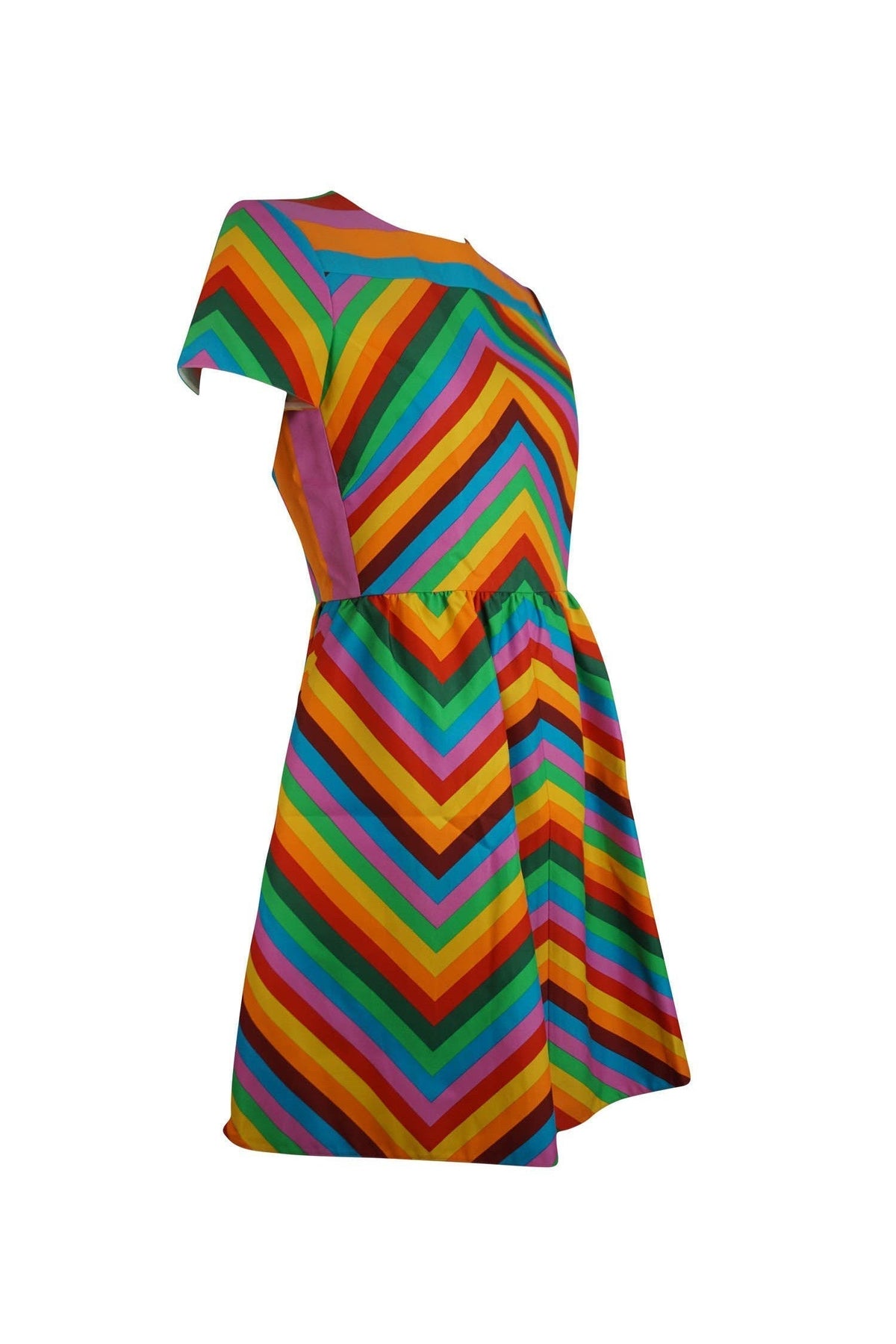 Valentino 1973 Archival Print Rainbow Dress 2015