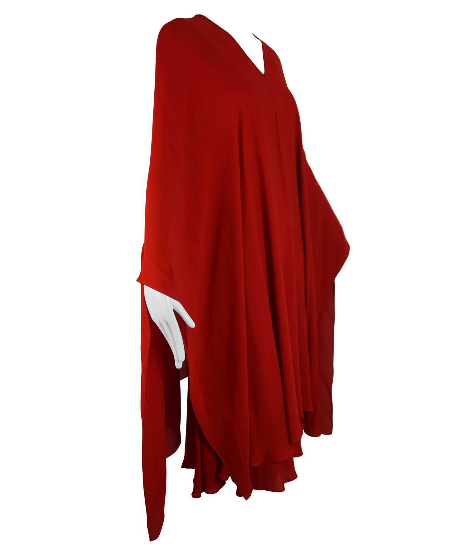 Valentino Iconic Midi Dress with Cape - Foxy Couture Carmel
