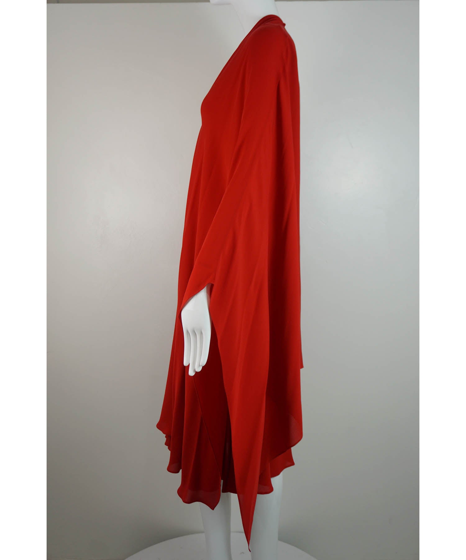 Valentino Iconic Midi Dress with Cape