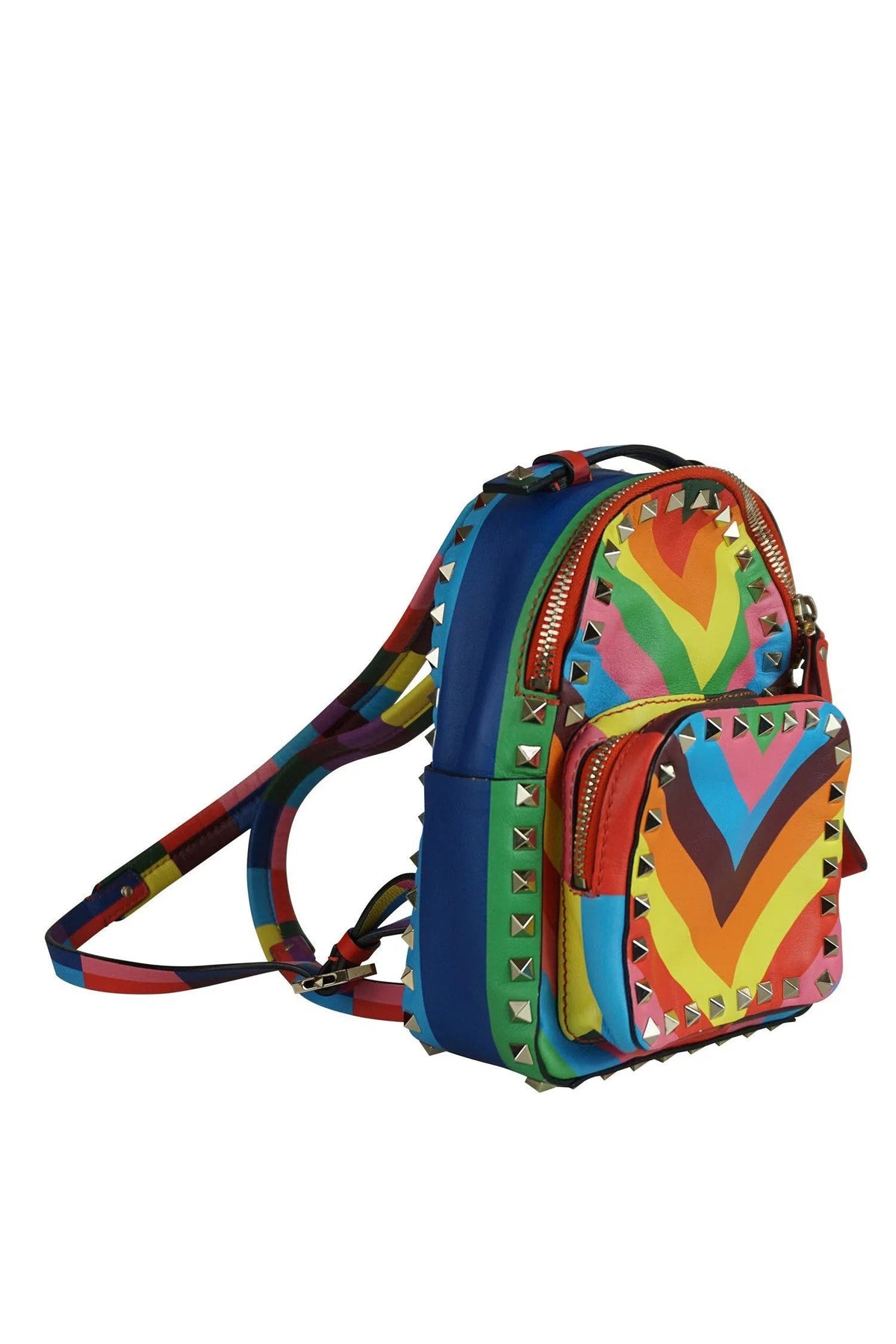 Valentino Mini Rainbow Rockstud Backpack 2015