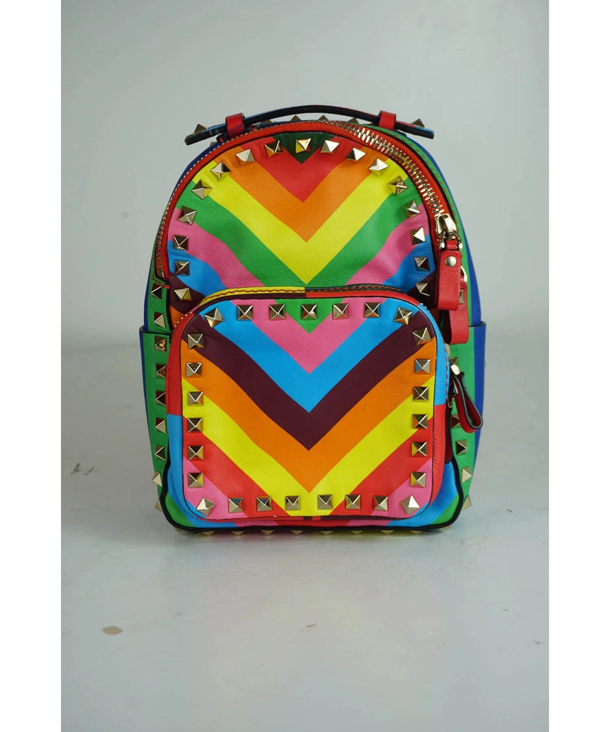 Valentino Mini Rainbow Rockstud Backpack 2015