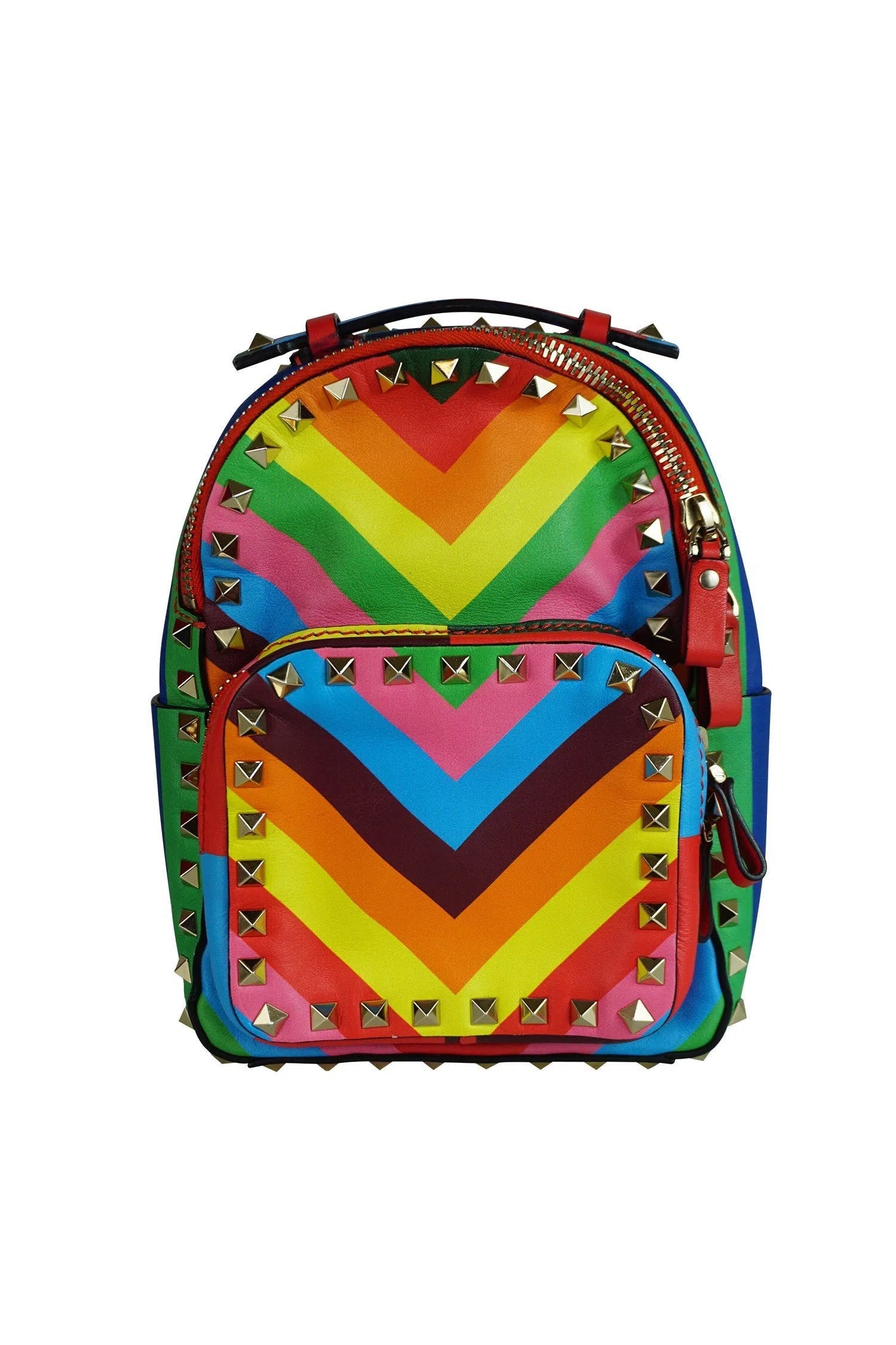 Valentino Mini Rainbow Rockstud Backpack 2015