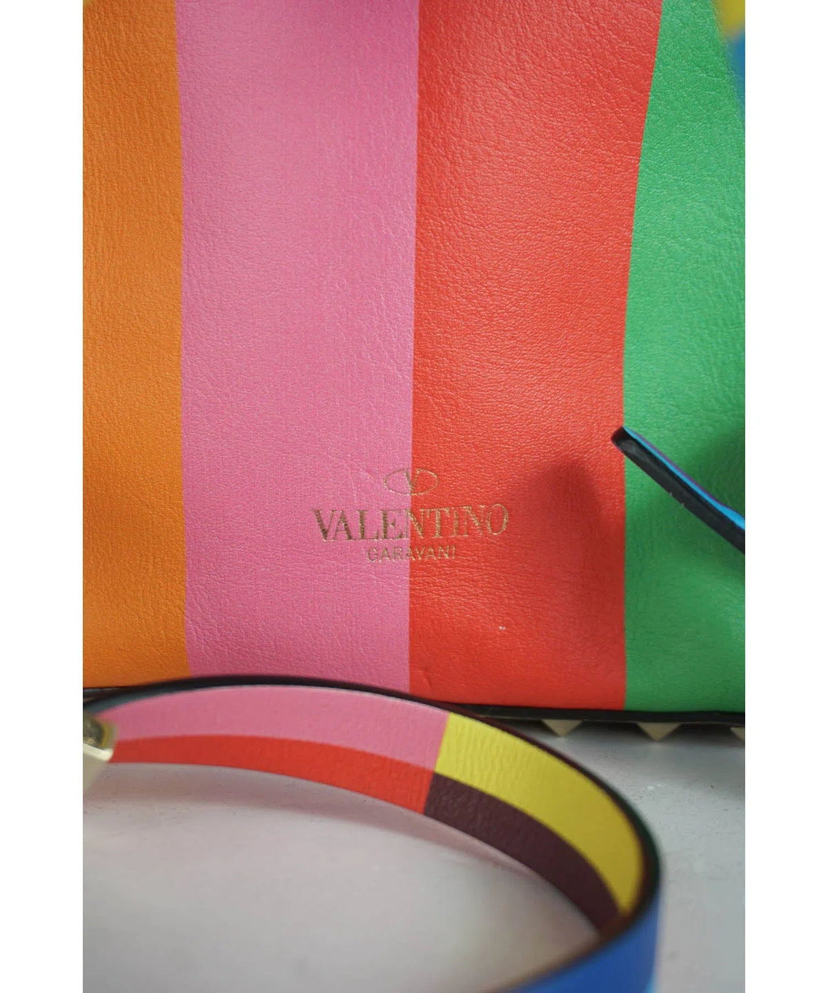 Valentino Mini Rainbow Rockstud Backpack 2015