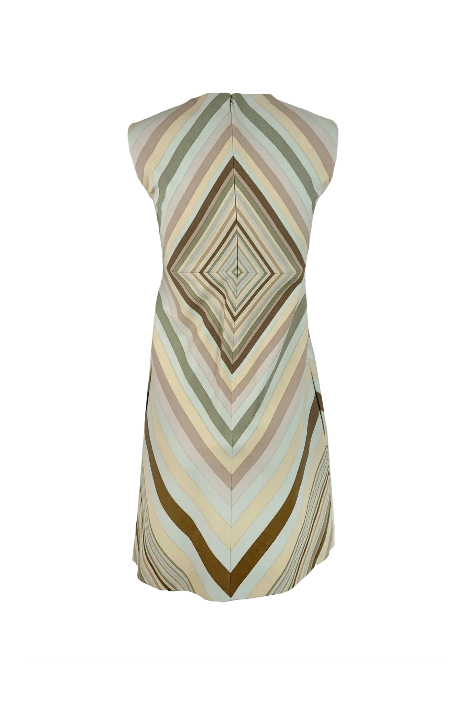 Valentino Native 1970's Reissue Archival Print Sleeveless Dress X-Small