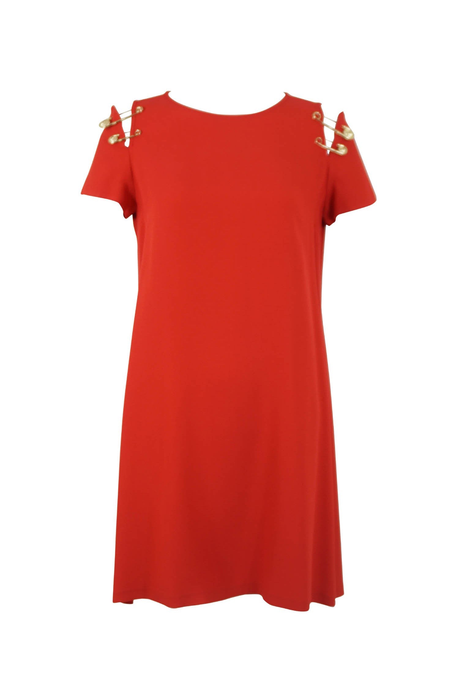 versace red dress Versus Versace Vintage 1990's Safety Pin Dress