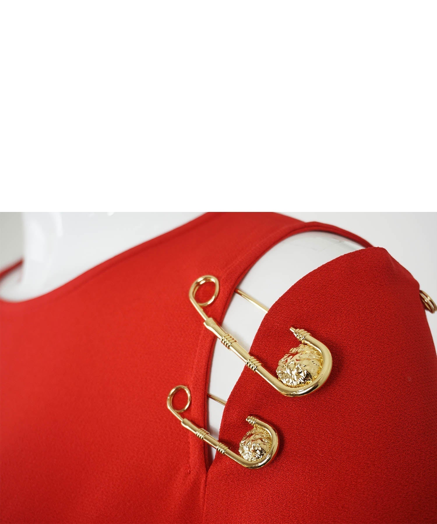 Versus Versace Vintage 1990's Safety Pin Dress