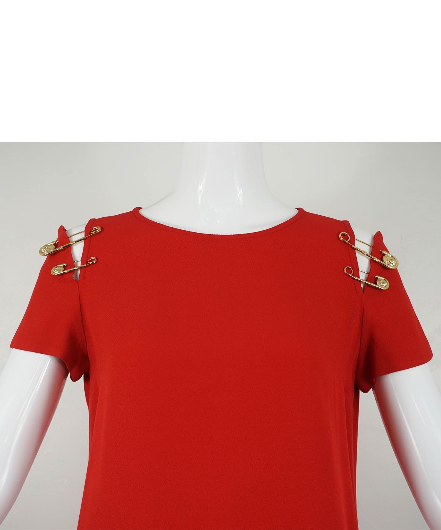Versus Versace Vintage 1990's Safety Pin Dress - Foxy Couture Carmel Versus Versace Vintage 1990's Safety Pin Dress - Foxy Couture Carmel